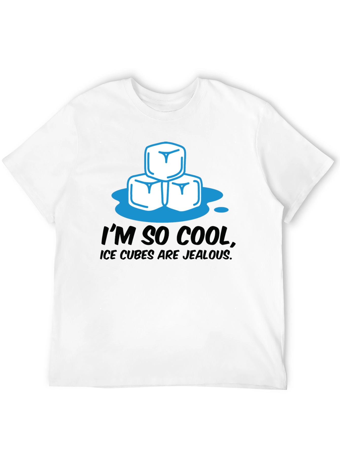 Black I'm So Cool Ice Cubes Graphic Tee view 12
