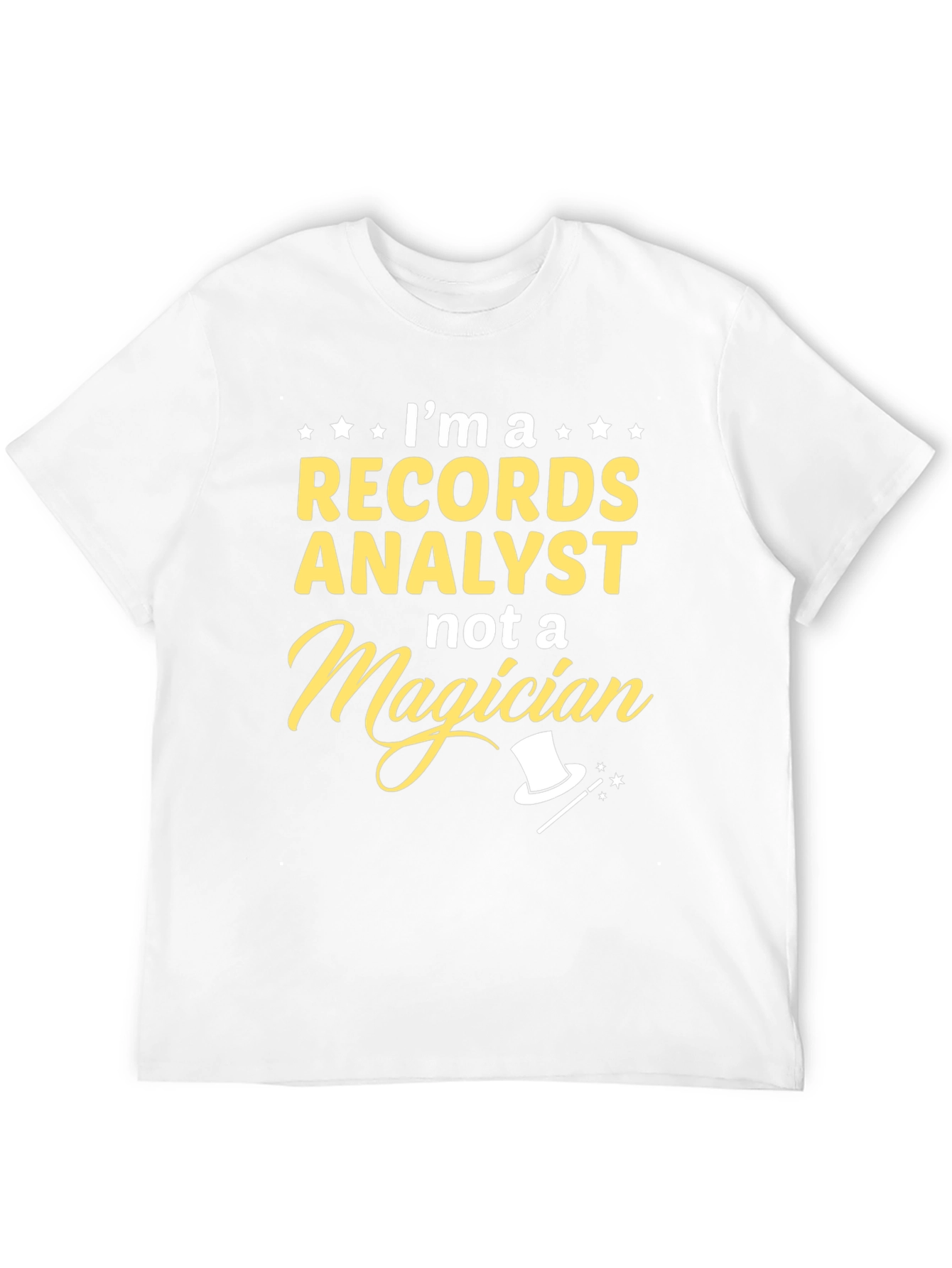 Black Records Analyst Humor T-Shirt - Magician Joke view 12