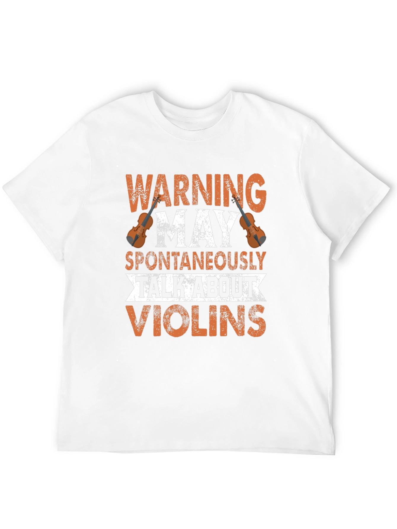Black Warning May Spontaneously Talk About Violins Graphic T-Shirt view 12