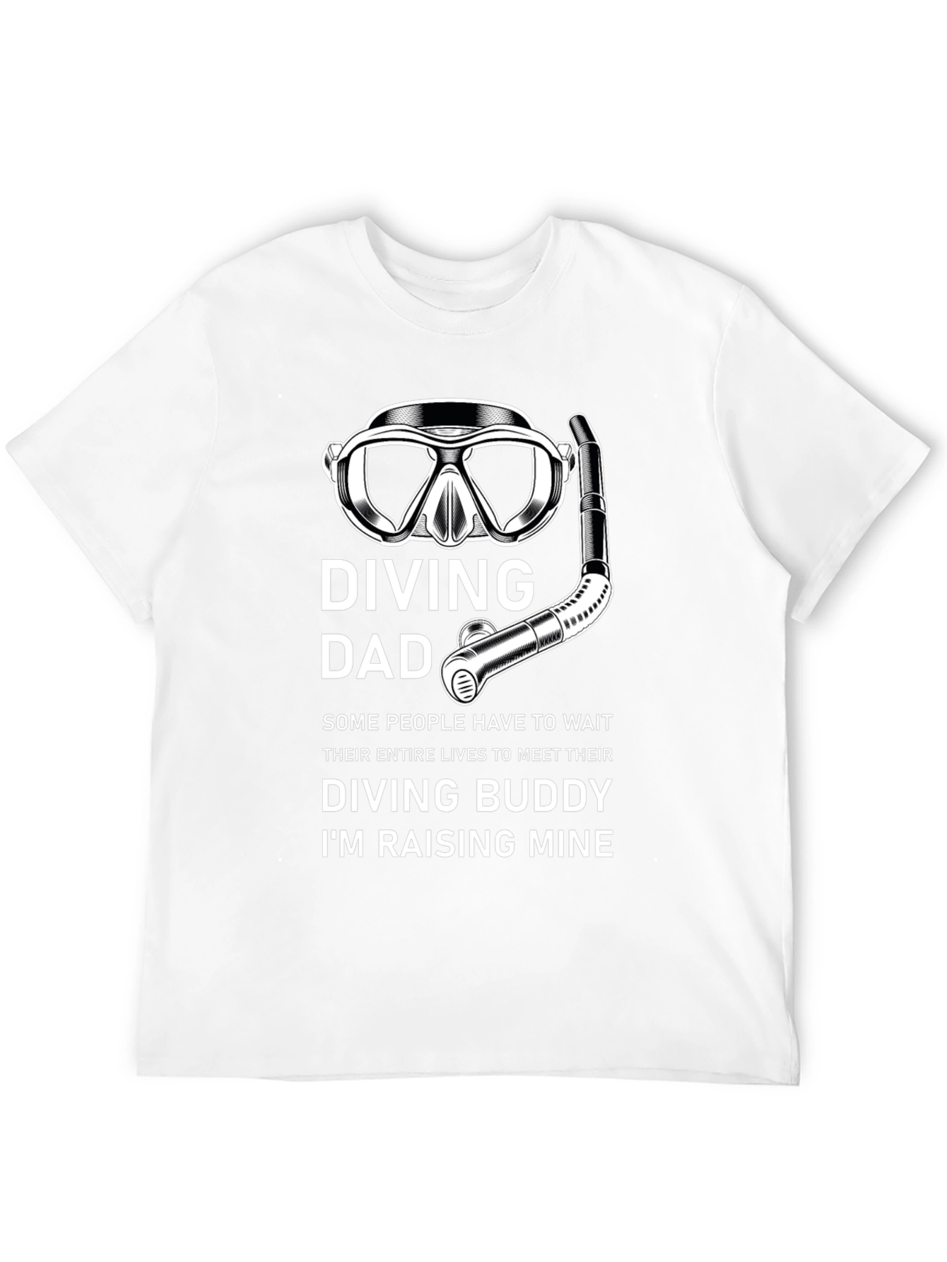 Black Diving Dad T-Shirt - Raise Your Diving Buddy view 12