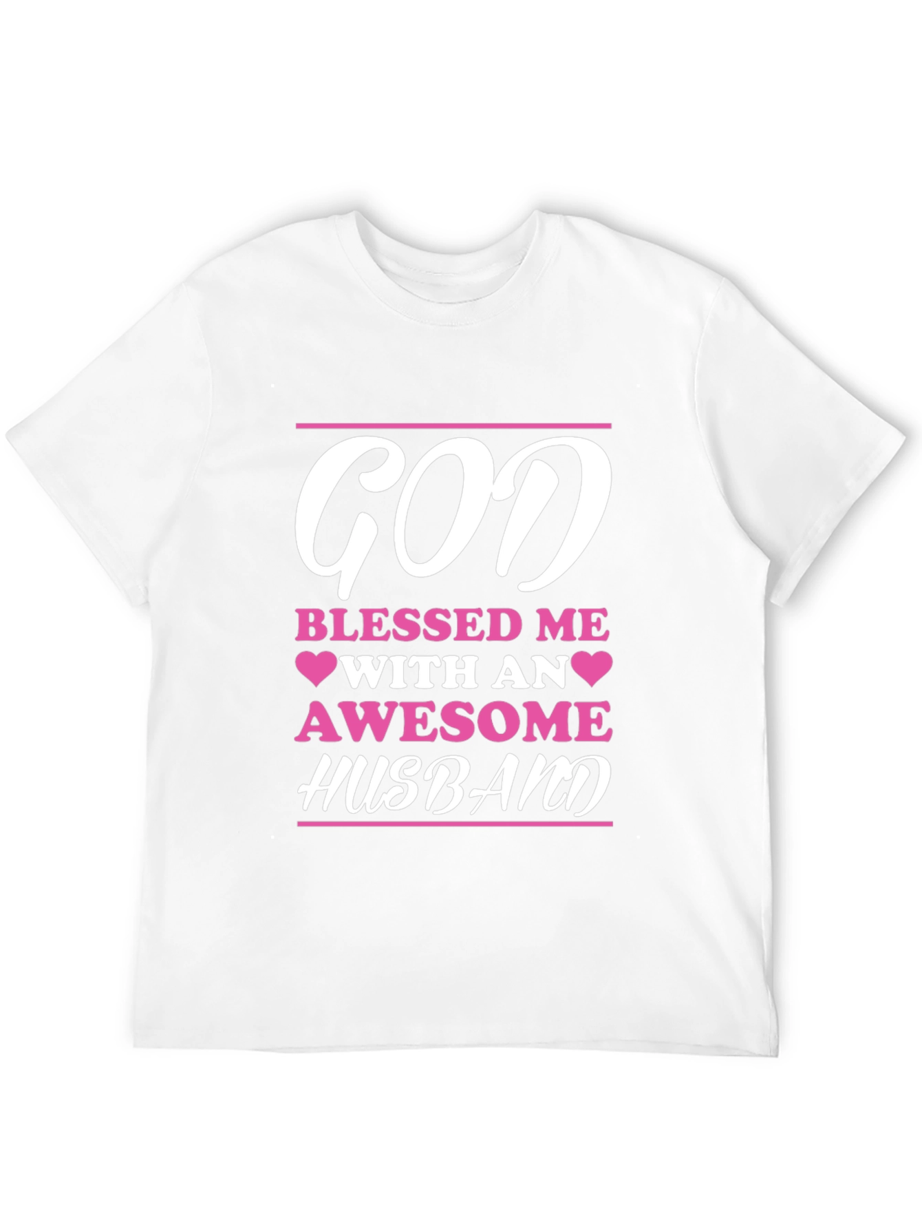 Black God Blessed Me Awesome Husband Graphic Tee view 12
