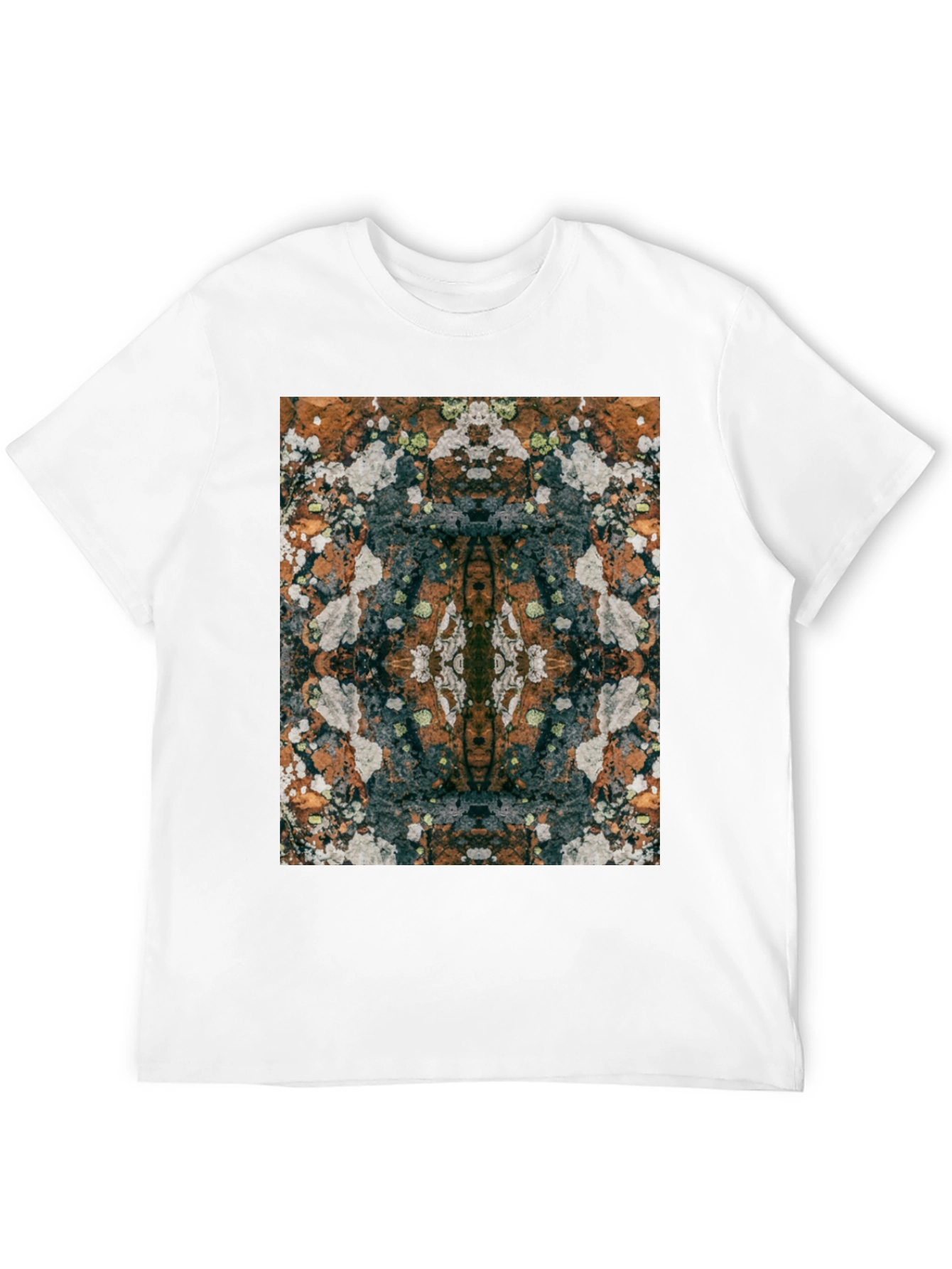 Black Abstract Patterned T-Shirt - Unique Graphic Tee view 12