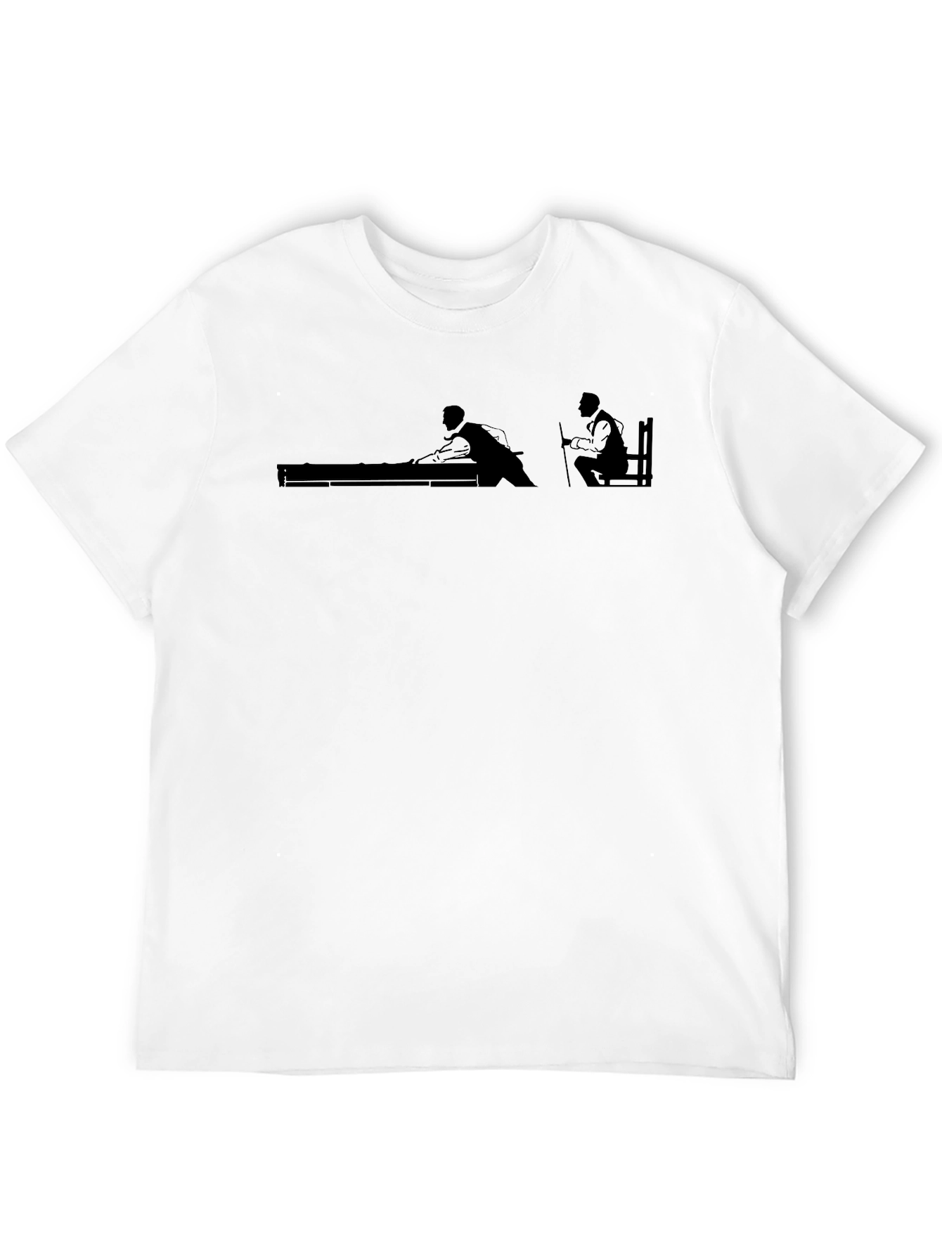 Billiards Silhouette Graphic Tee - Classic Pool Hall Style - 12