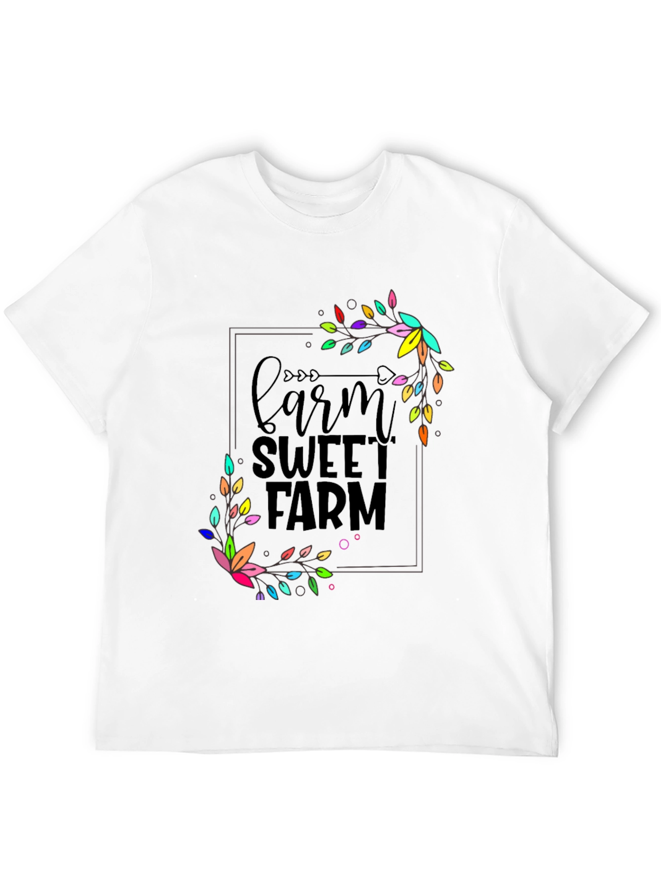 Black Farm Sweet Farm Graphic T-Shirt - Black view 12