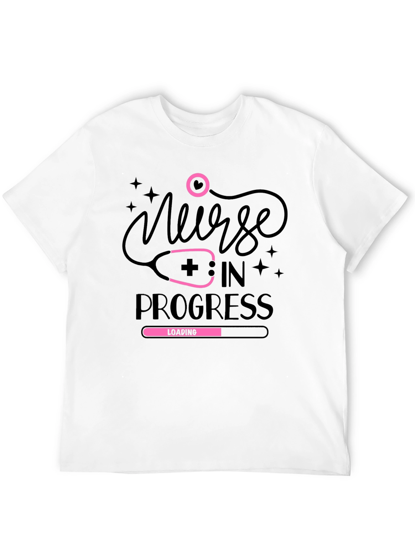 Black Nurse in Progress T-Shirt view 12