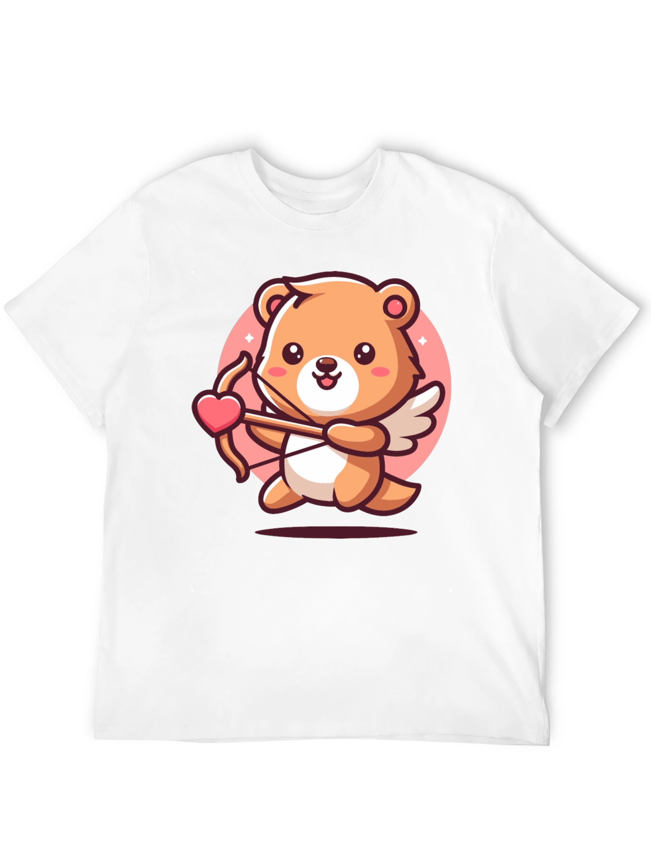 Black Cupid Bear T-Shirt - Valentine's Day view 12