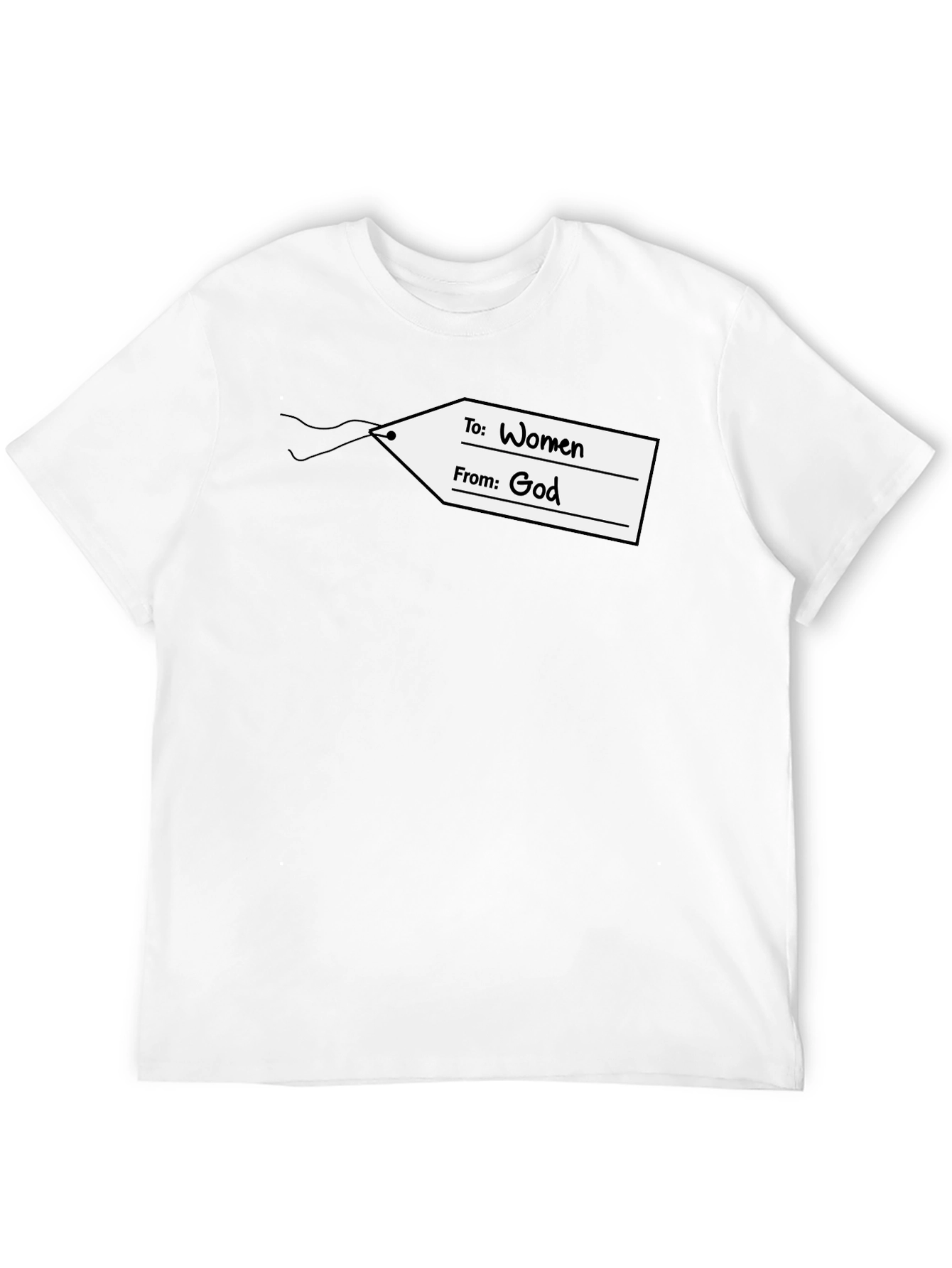 Black Women From God T-Shirt - Gift Tag Design view 12