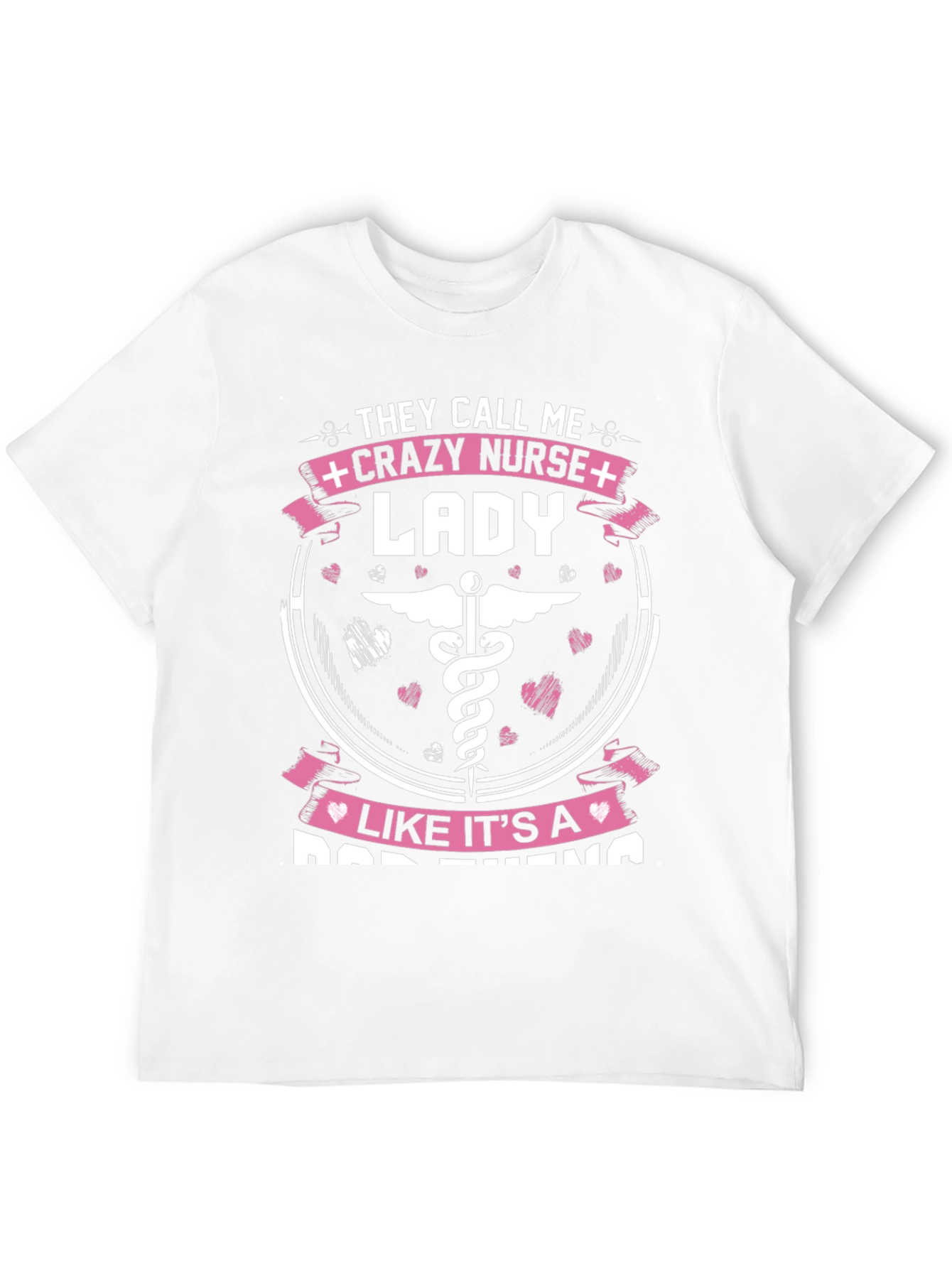 Black Crazy Nurse Lady Graphic Tee view 12