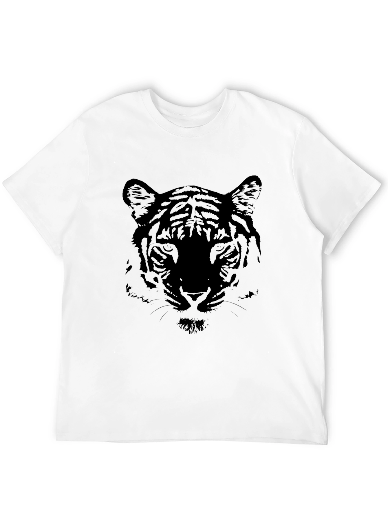 Black Black Tiger Graphic Tee - Stylish Animal Print Shirt view 12