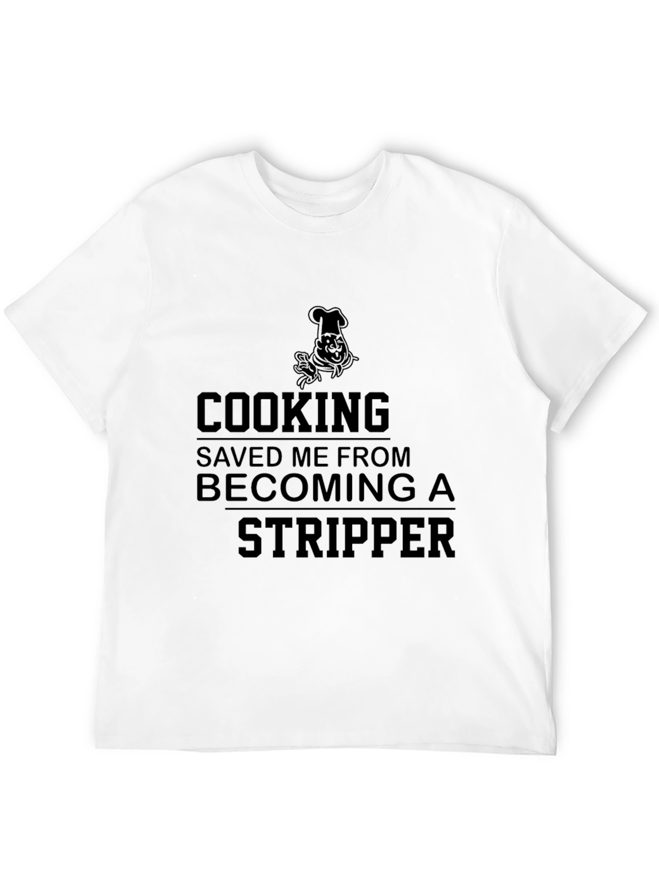 Black Cooking Saved Me T-Shirt, Funny Chef Gift view 12