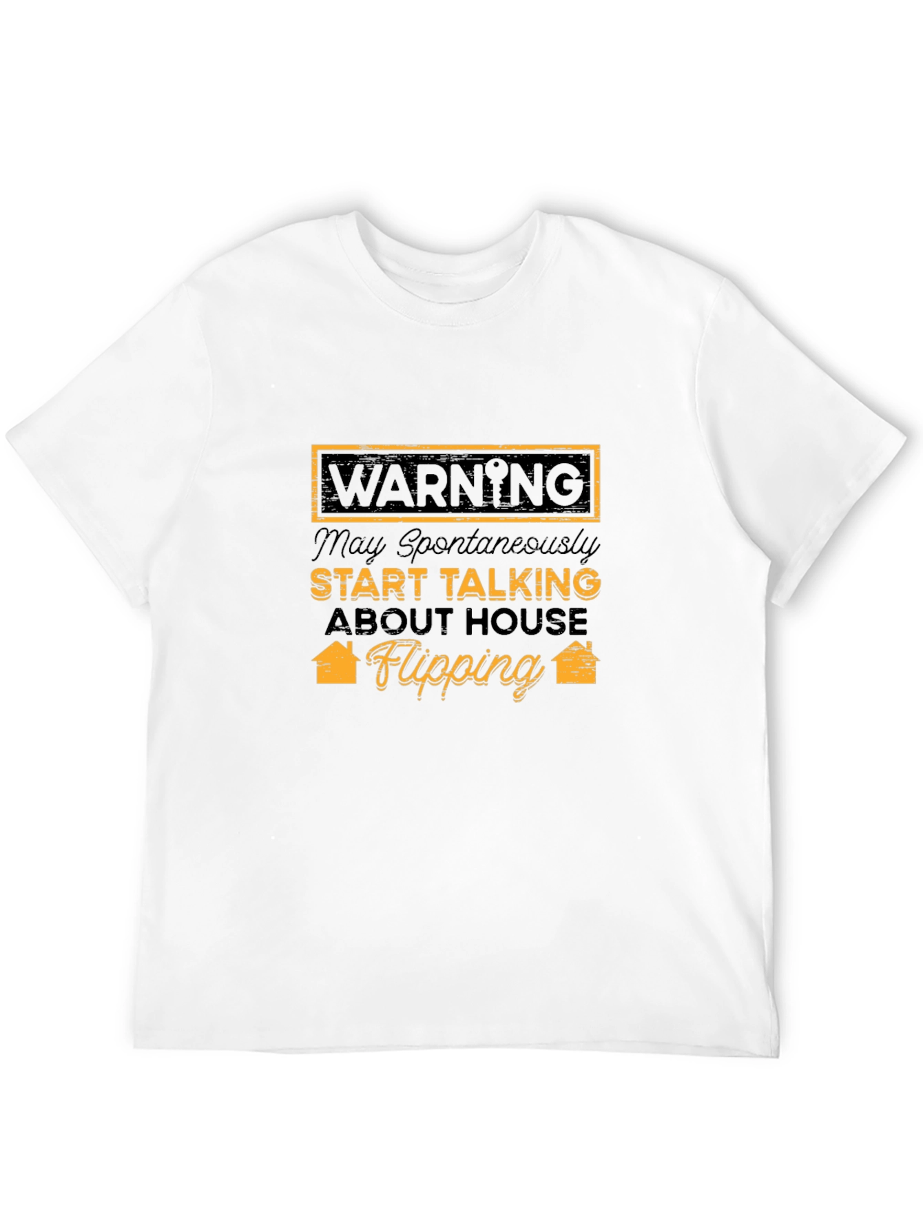 Black House Flipping Warning T-Shirt - Funny Gift view 12