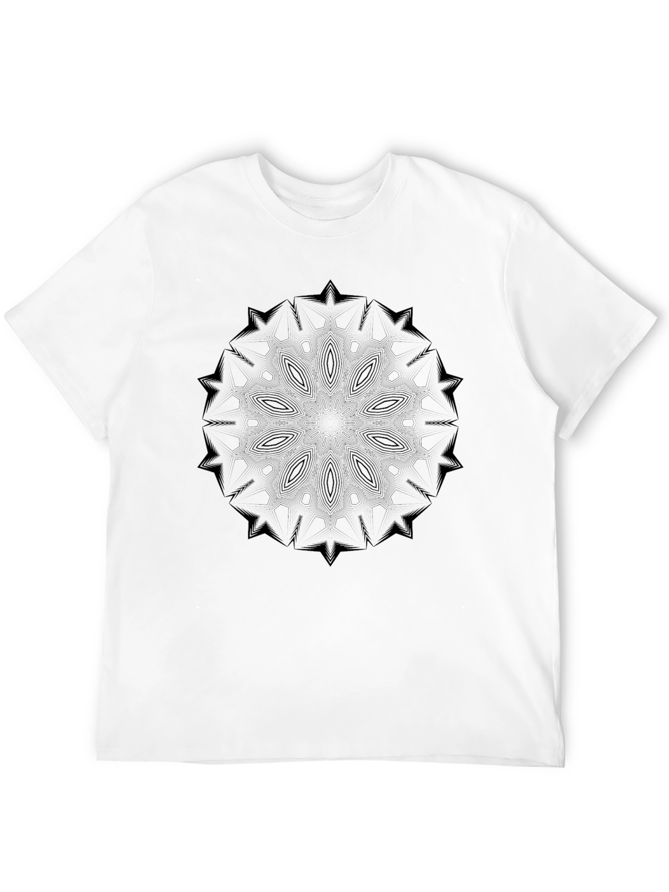 Black Black Mandala Graphic Tee view 12