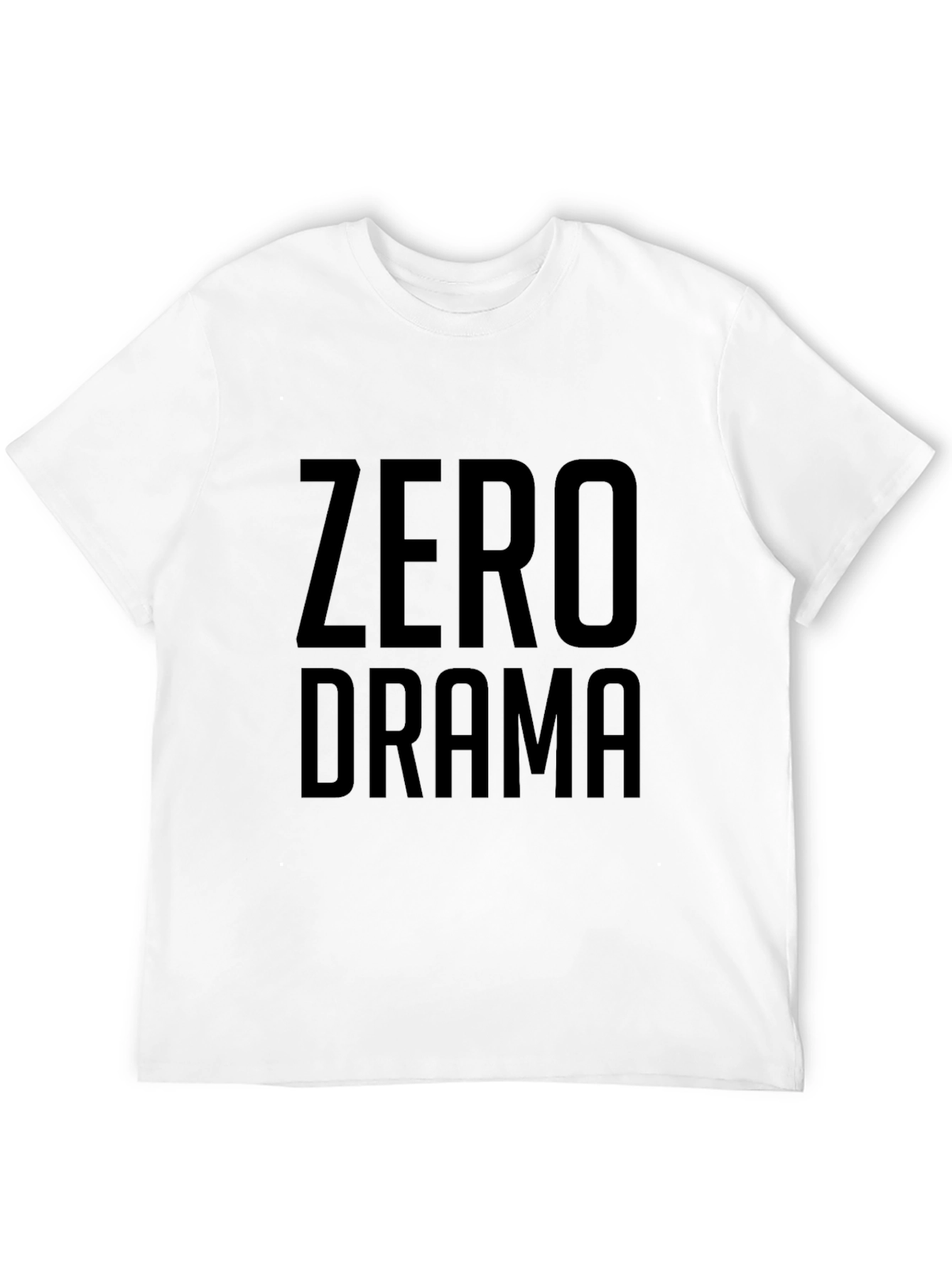 Black Zero Drama Black T-Shirt view 12