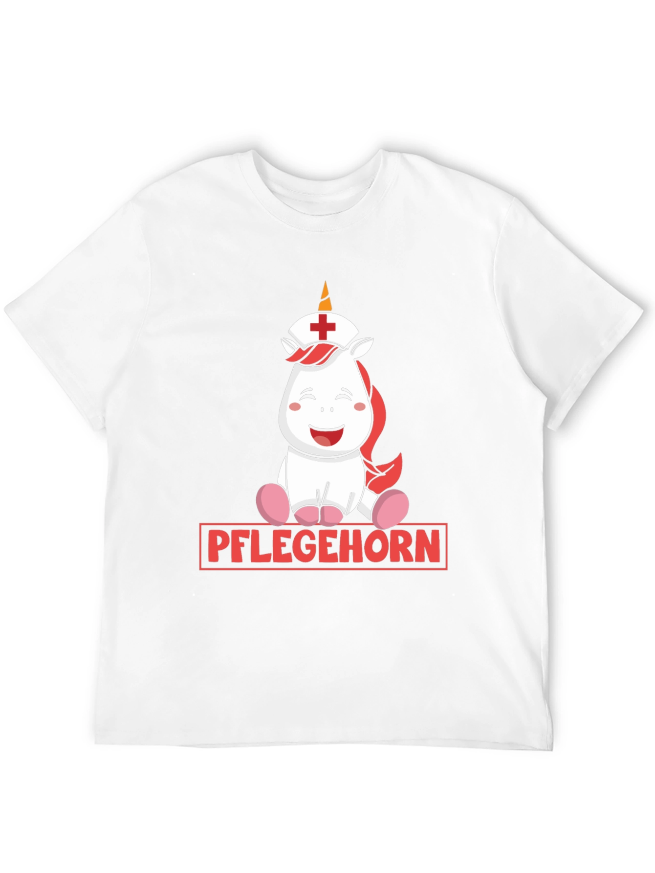 Black Pflegehorn Nurse Unicorn Graphic T-Shirt view 12