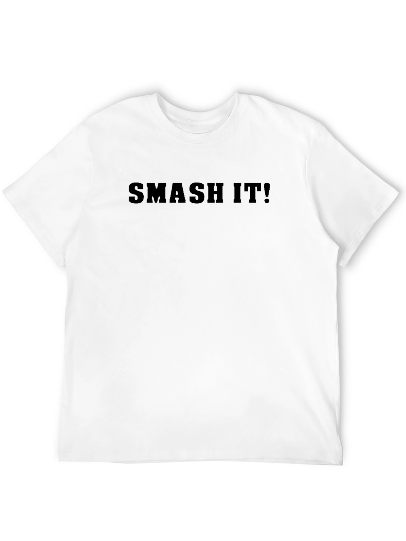 Black Smash It! Graphic Tee - Mens Black Crew Neck view 12
