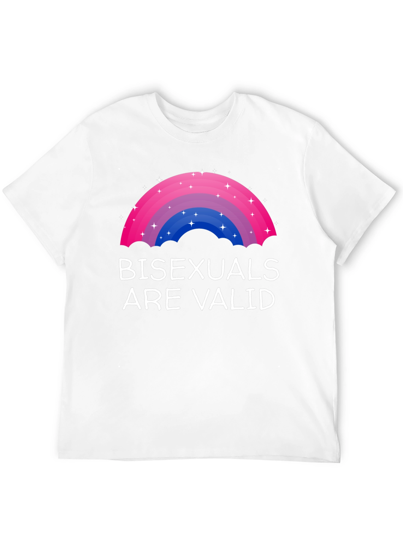 Black Bisexuals Are Valid Rainbow Pride T-Shirt view 12