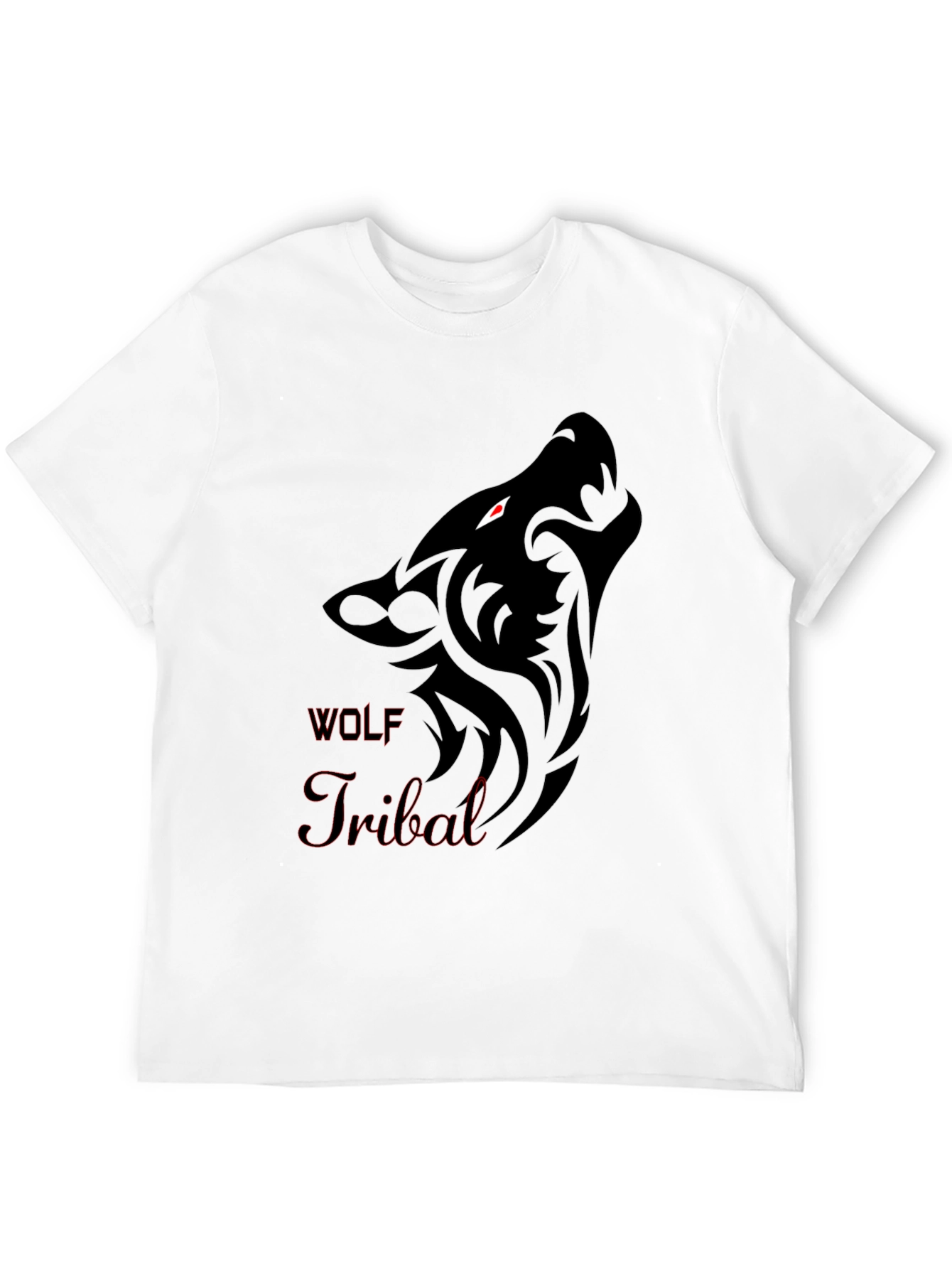 Tribal Wolf Graphic T-Shirt - Bold Design - 12
