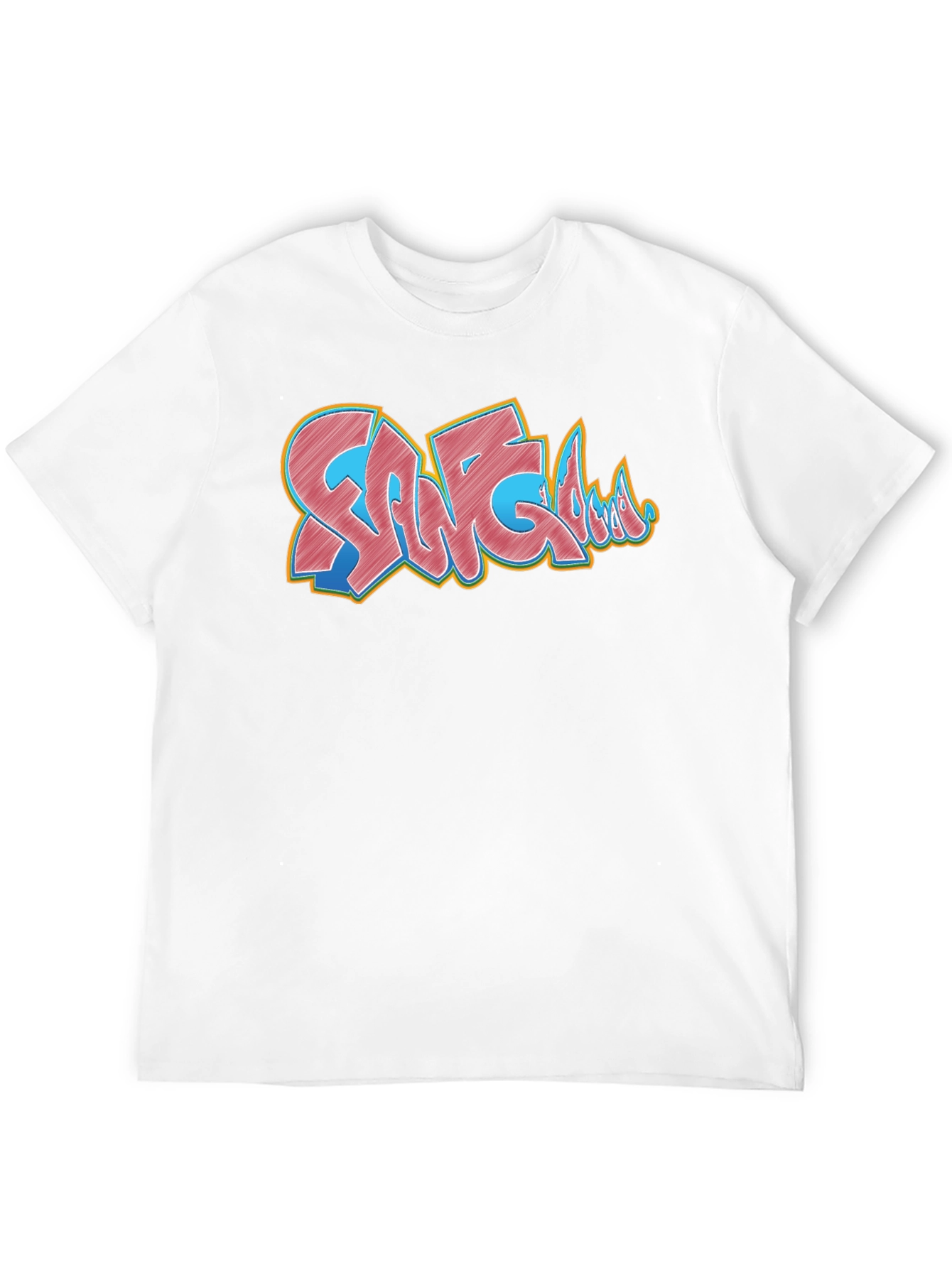 Black Graffiti Style Graphic Print Black T-Shirt view 12