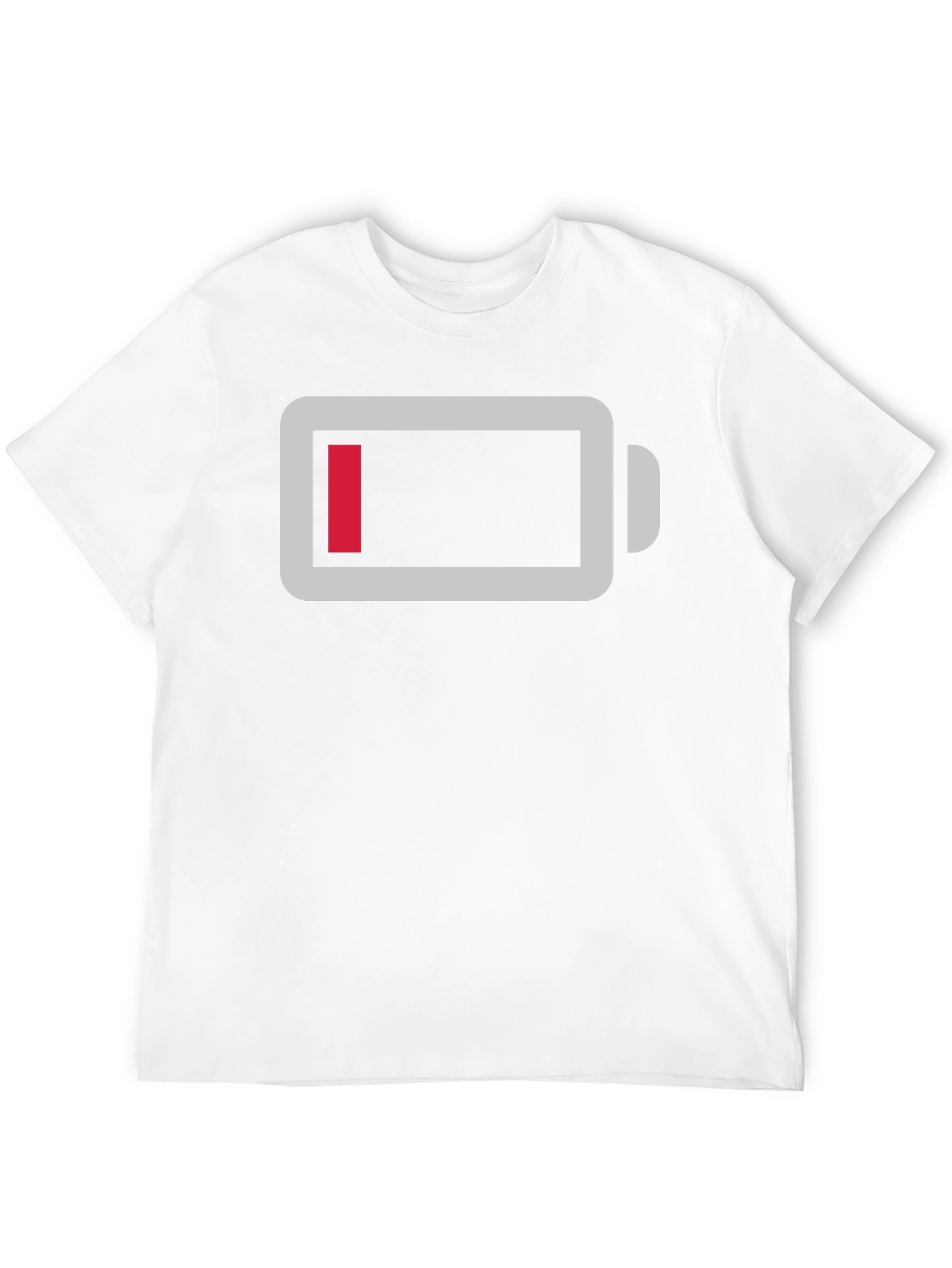 Black Low Battery Graphic Tee - Black Cotton Comfort view 12