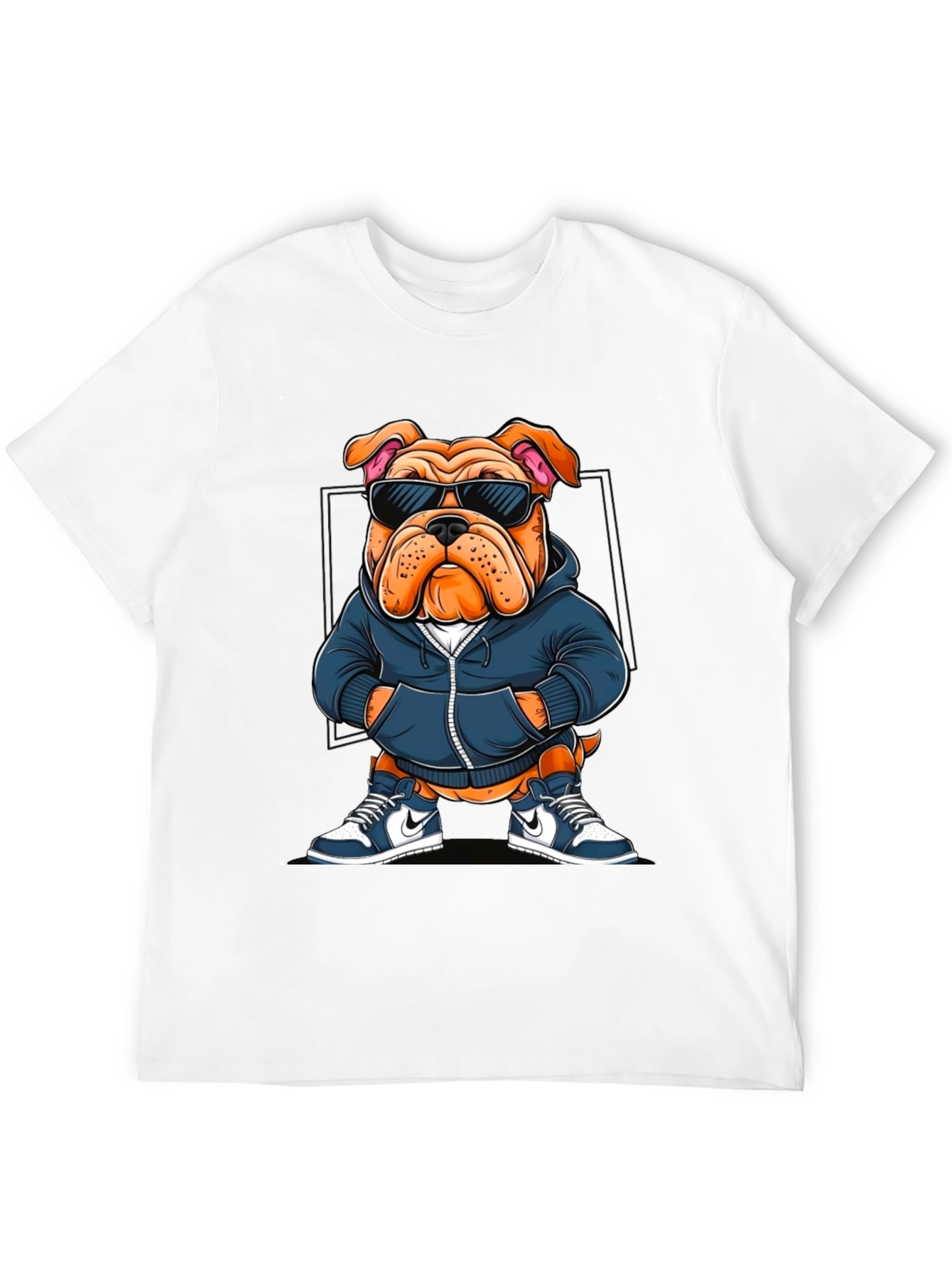 Cool Bulldog Graphic Tee - Trendy Canine Style - 12