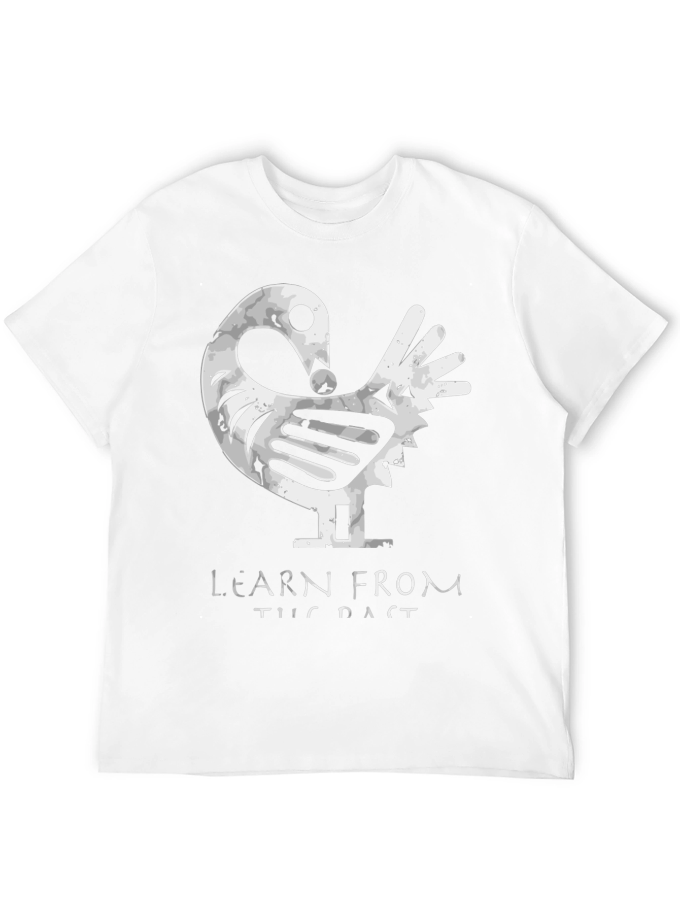 Black Adinkra Inspired T-Shirt - Learn From The Past view 12