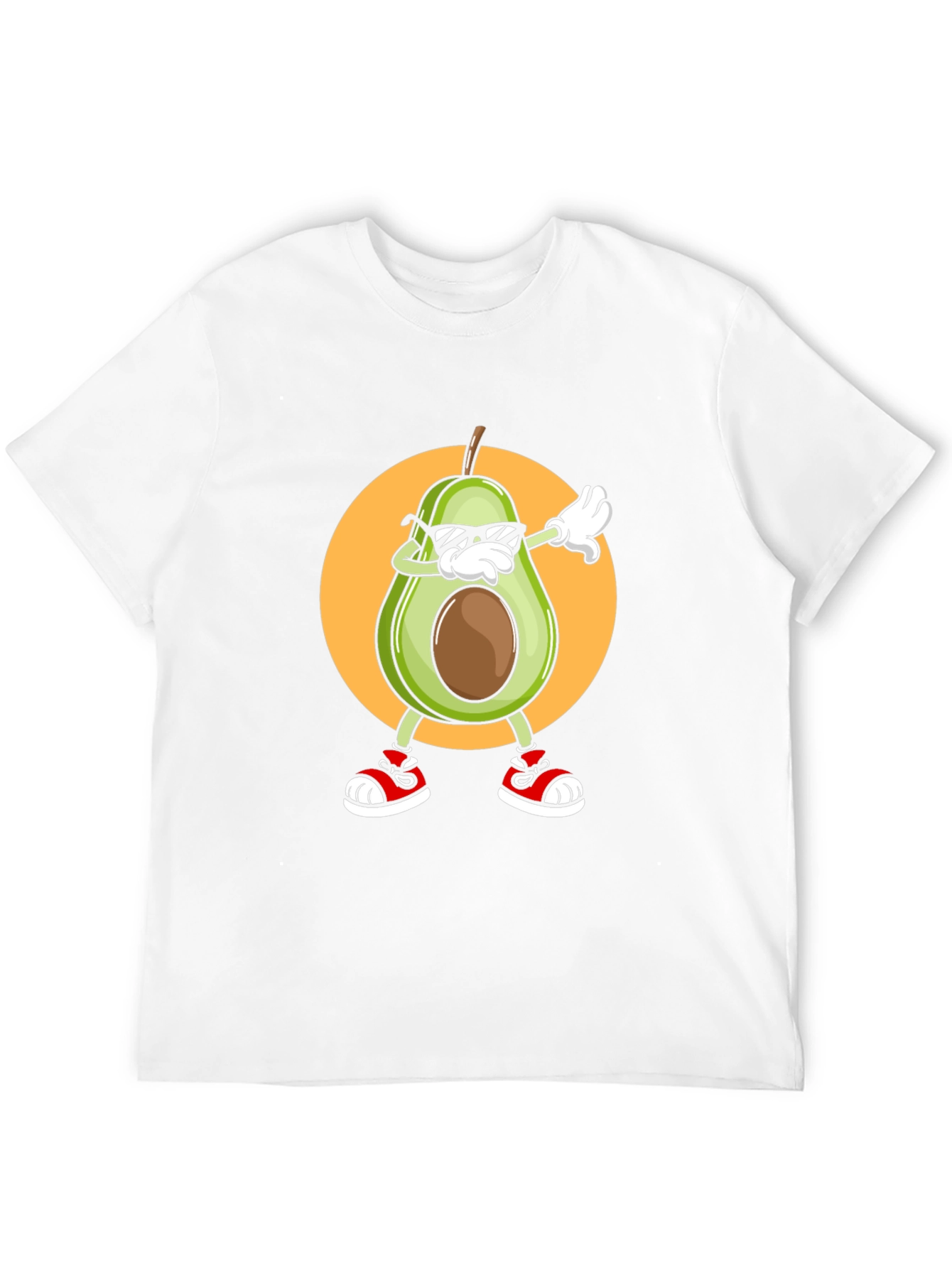 Black Dabbing Avocado Graphic T-Shirt - Trendy Fruit Tee view 12