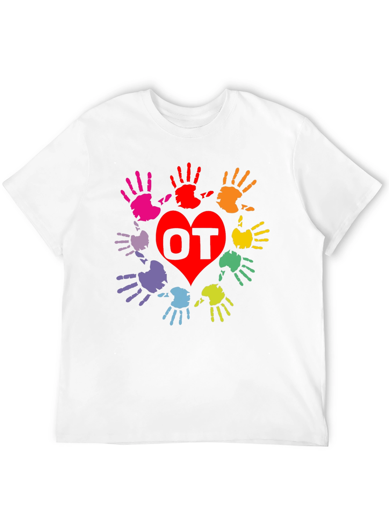 OT Occupational Therapy Hands Heart T-Shirt - 12
