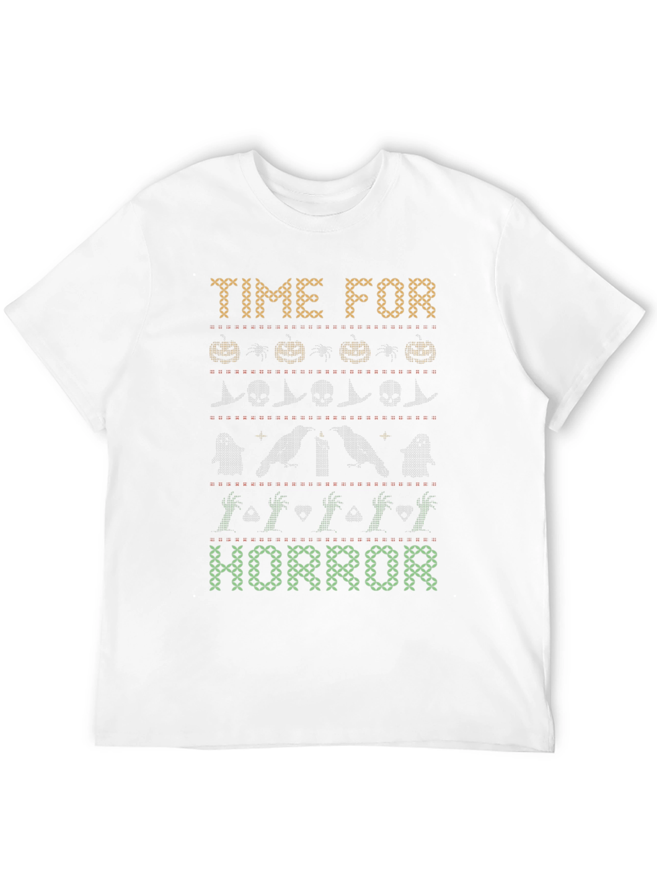 Black Time for Horror Halloween Graphic Tee view 12