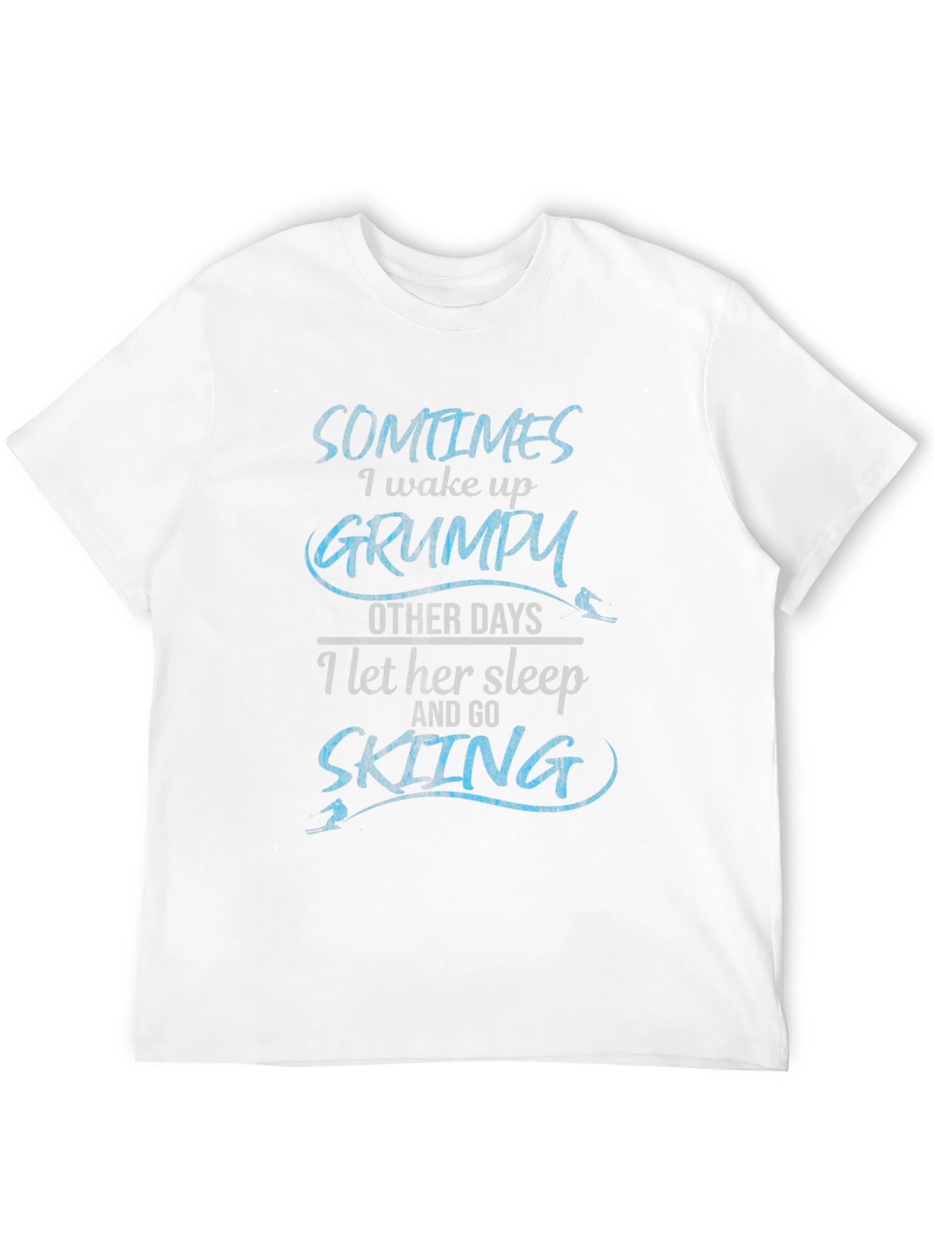 Black Grumpy Skiing T-Shirt view 12