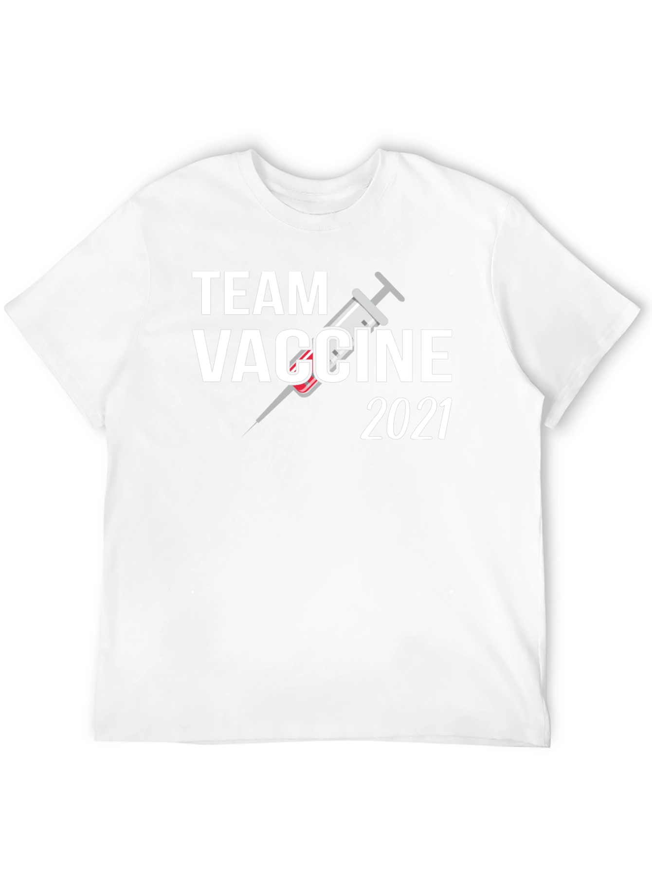 Black Team Vaccine 2021 Black T-Shirt view 12