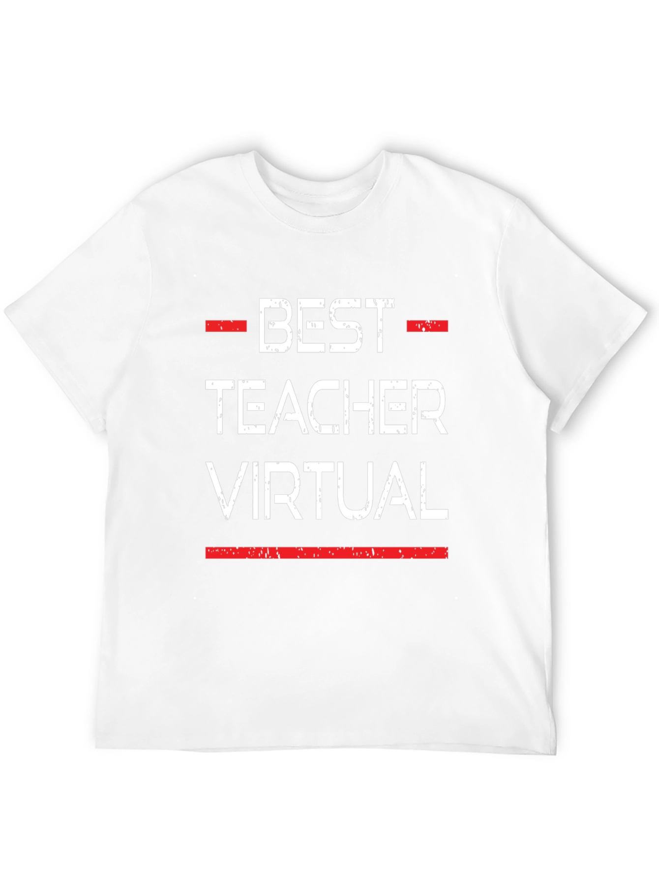 Black Best Teacher Virtual T-Shirt view 12