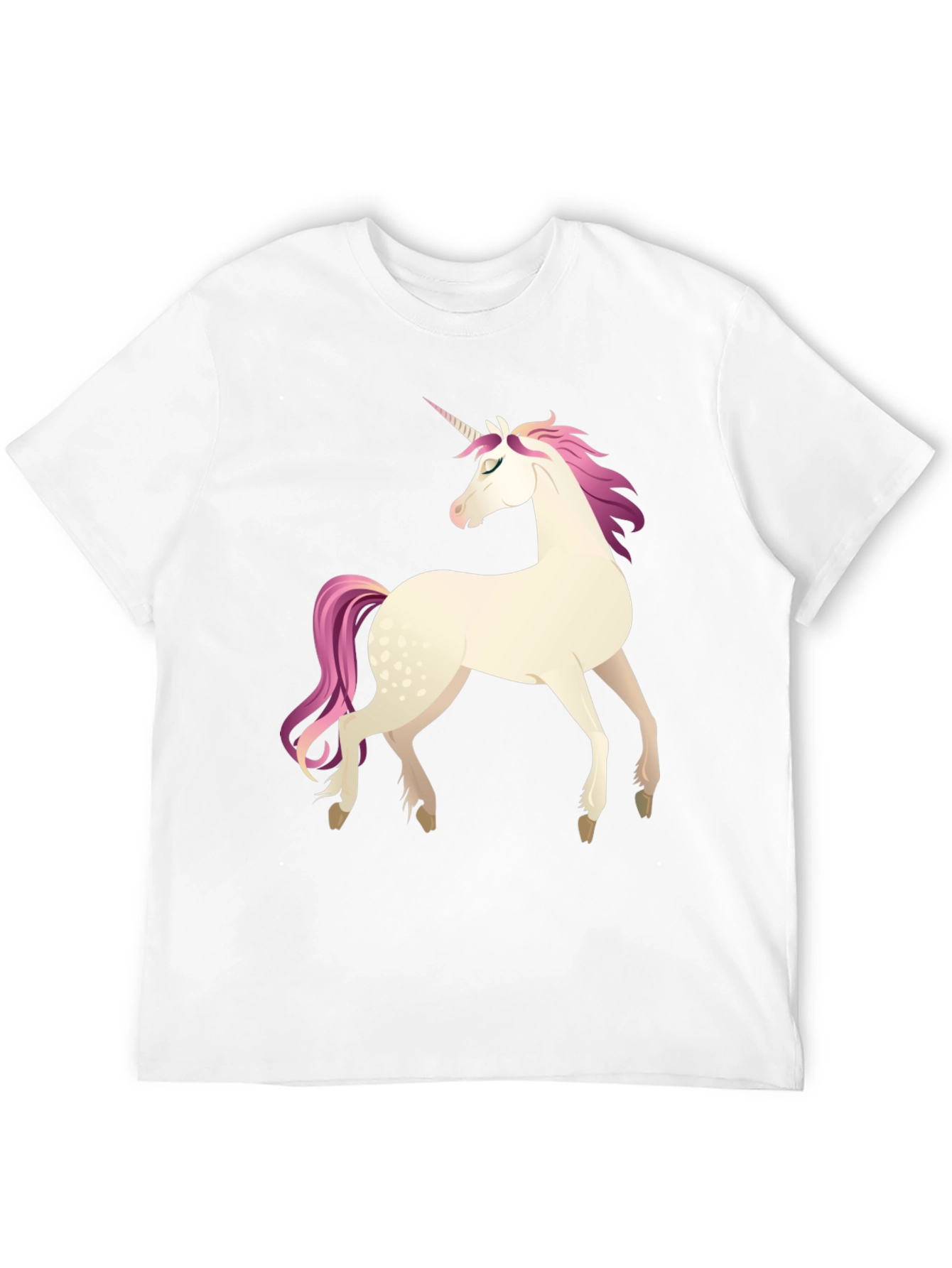 Black Unicorn Graphic Tee - Black Cotton Blend Shirt view 12