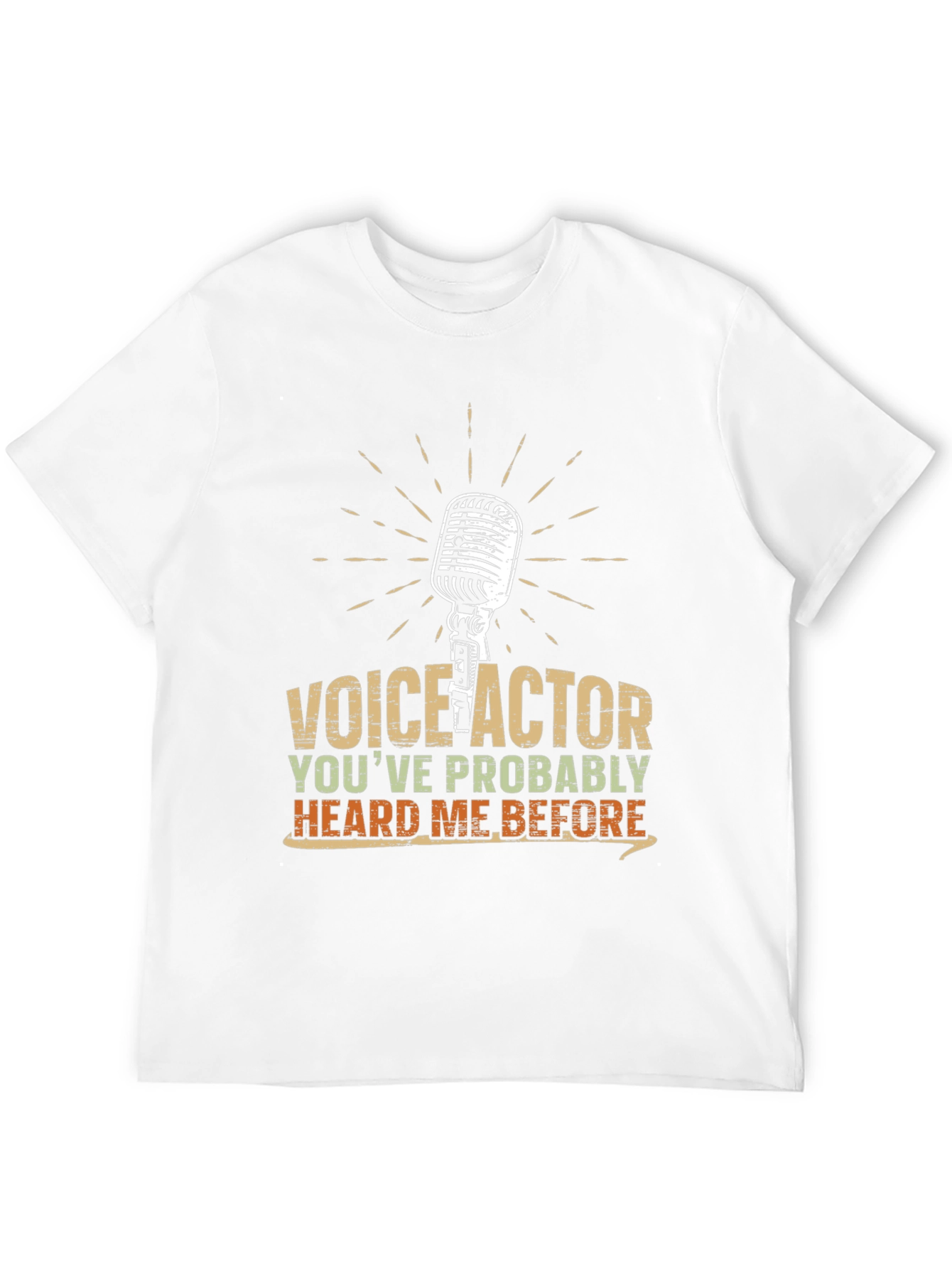 Black Voice Actor T-Shirt - Heard Me Before Funny Tee view 12