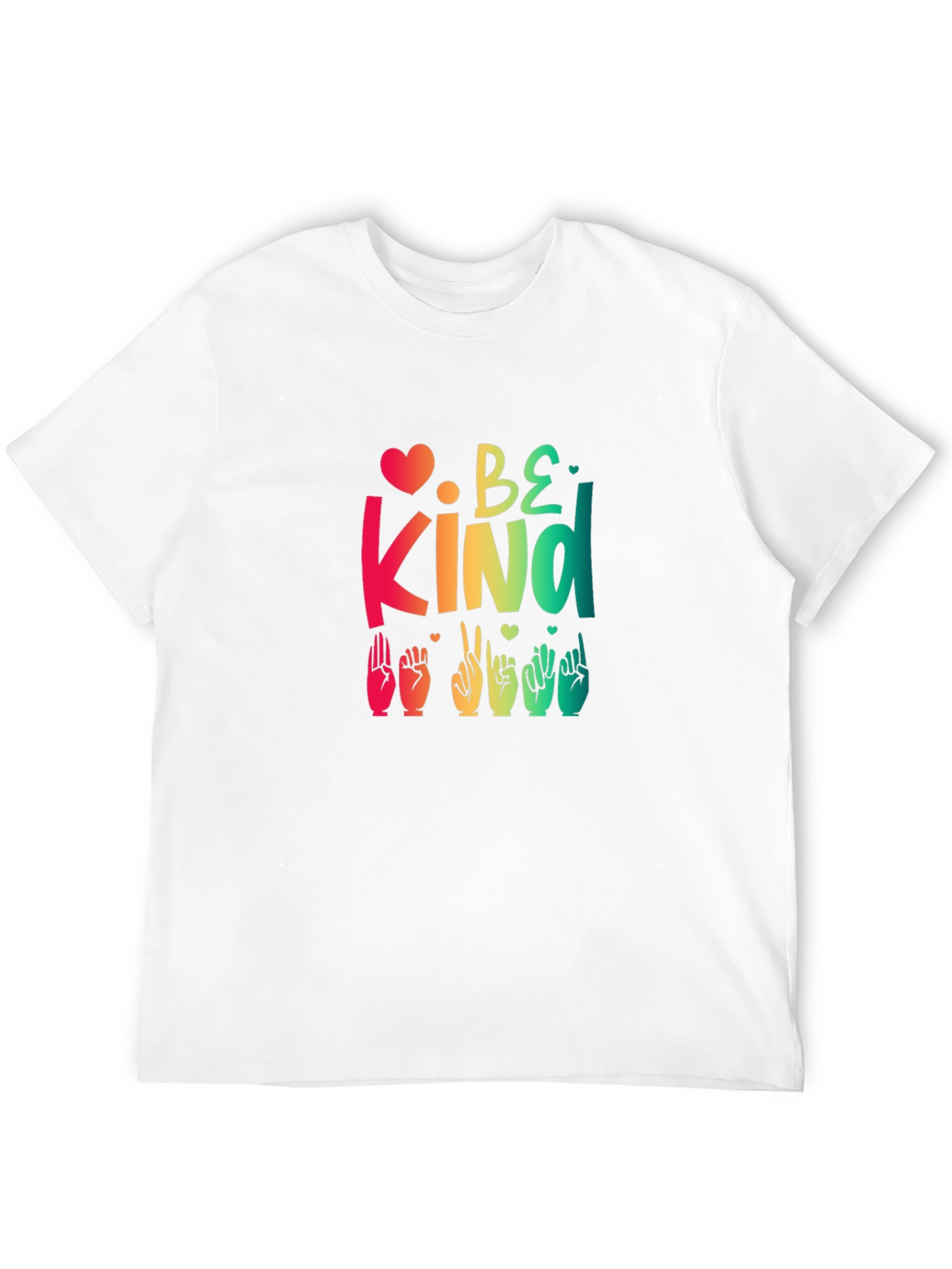 Black Be Kind Sign Language Graphic Tee view 12