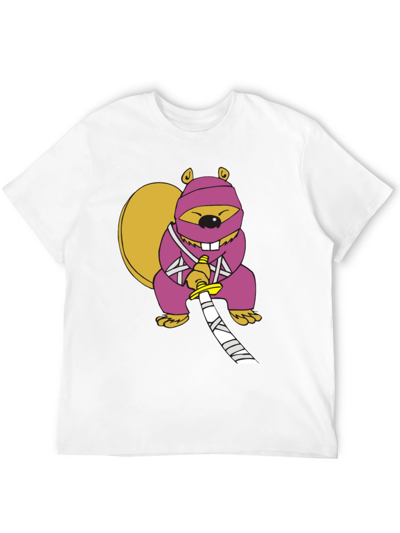 Black Ninja Squirrel Graphic Tee view 12