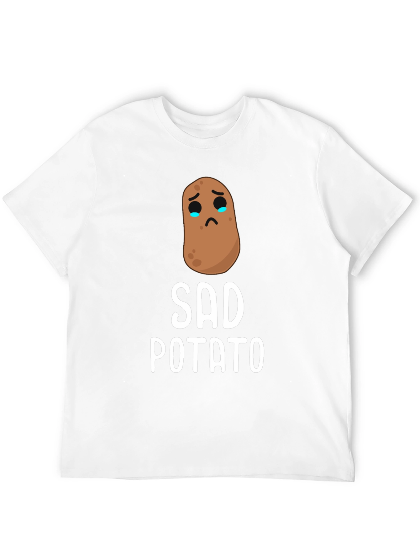 Black Sad Potato Graphic T-Shirt - Unisex Cotton Tee view 12