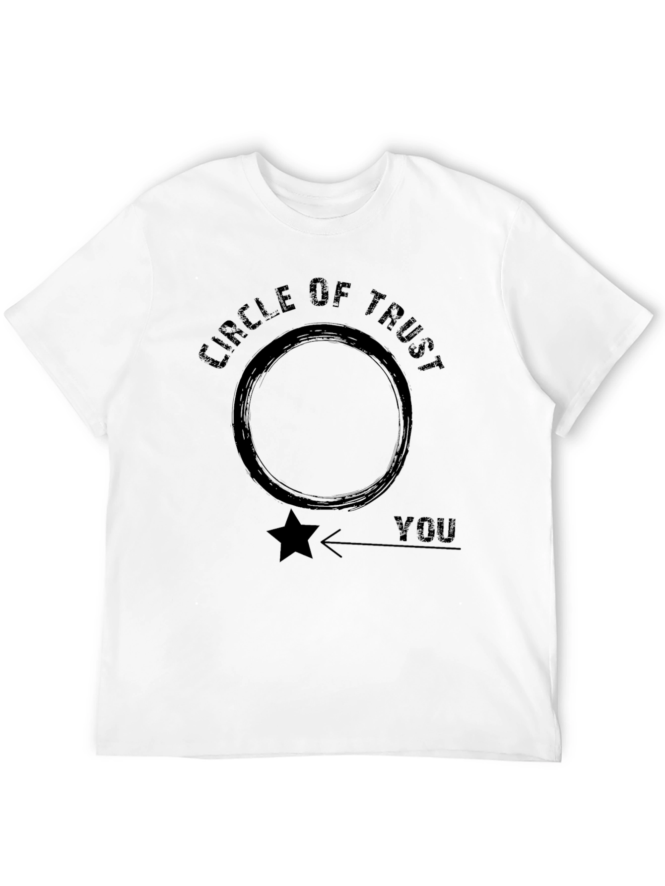 Black Circle of Trust T-Shirt - Funny Graphic Tee view 12
