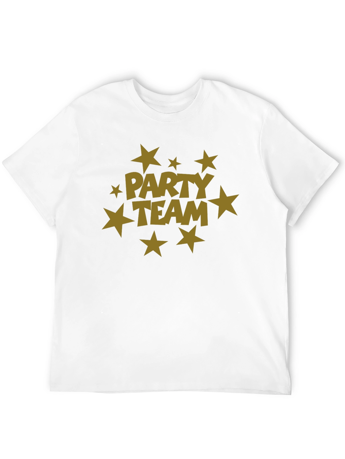 Black Party Team Graphic Print Black T-Shirt view 12