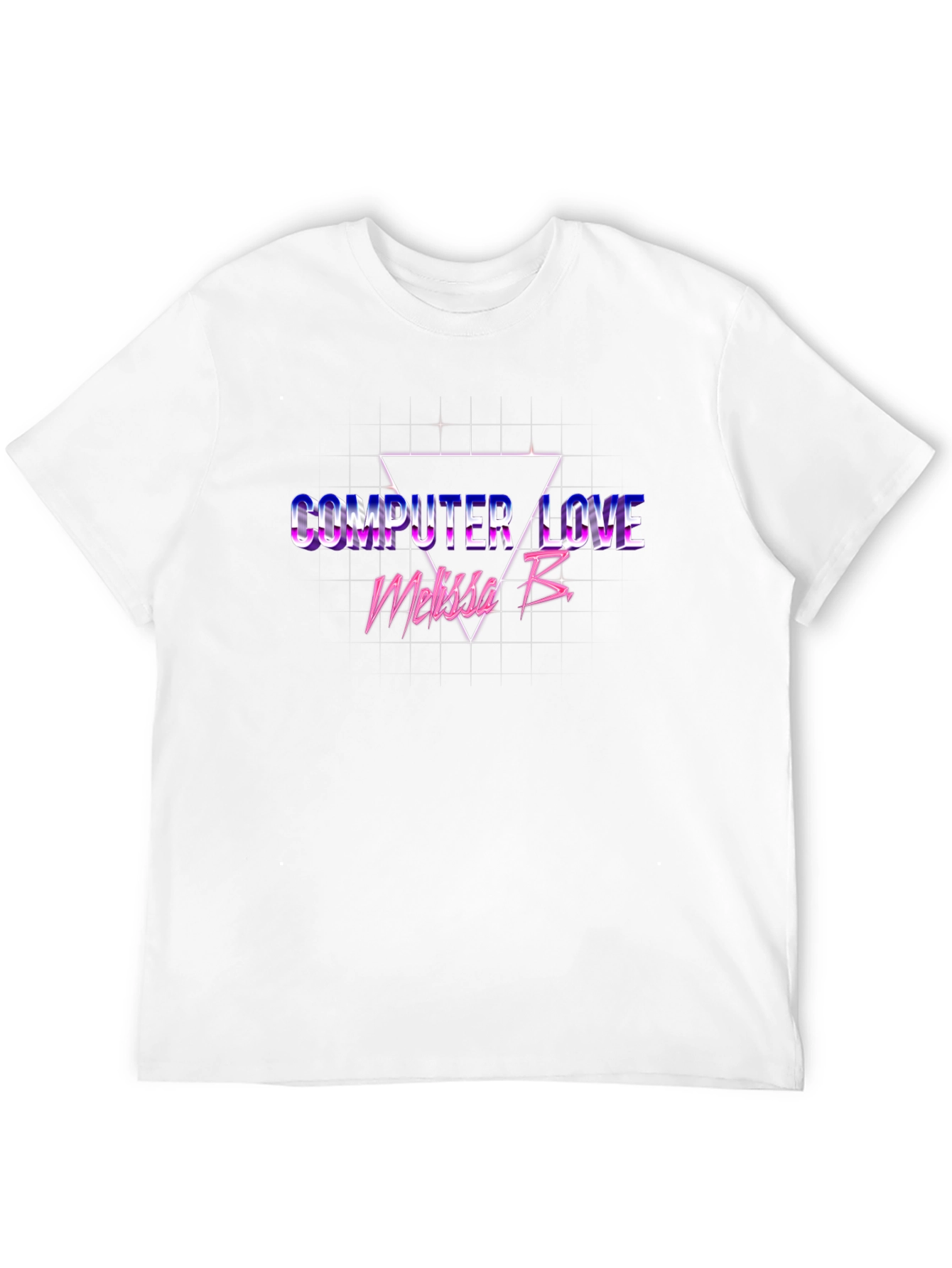 Black Computer Love Retro T-Shirt view 12