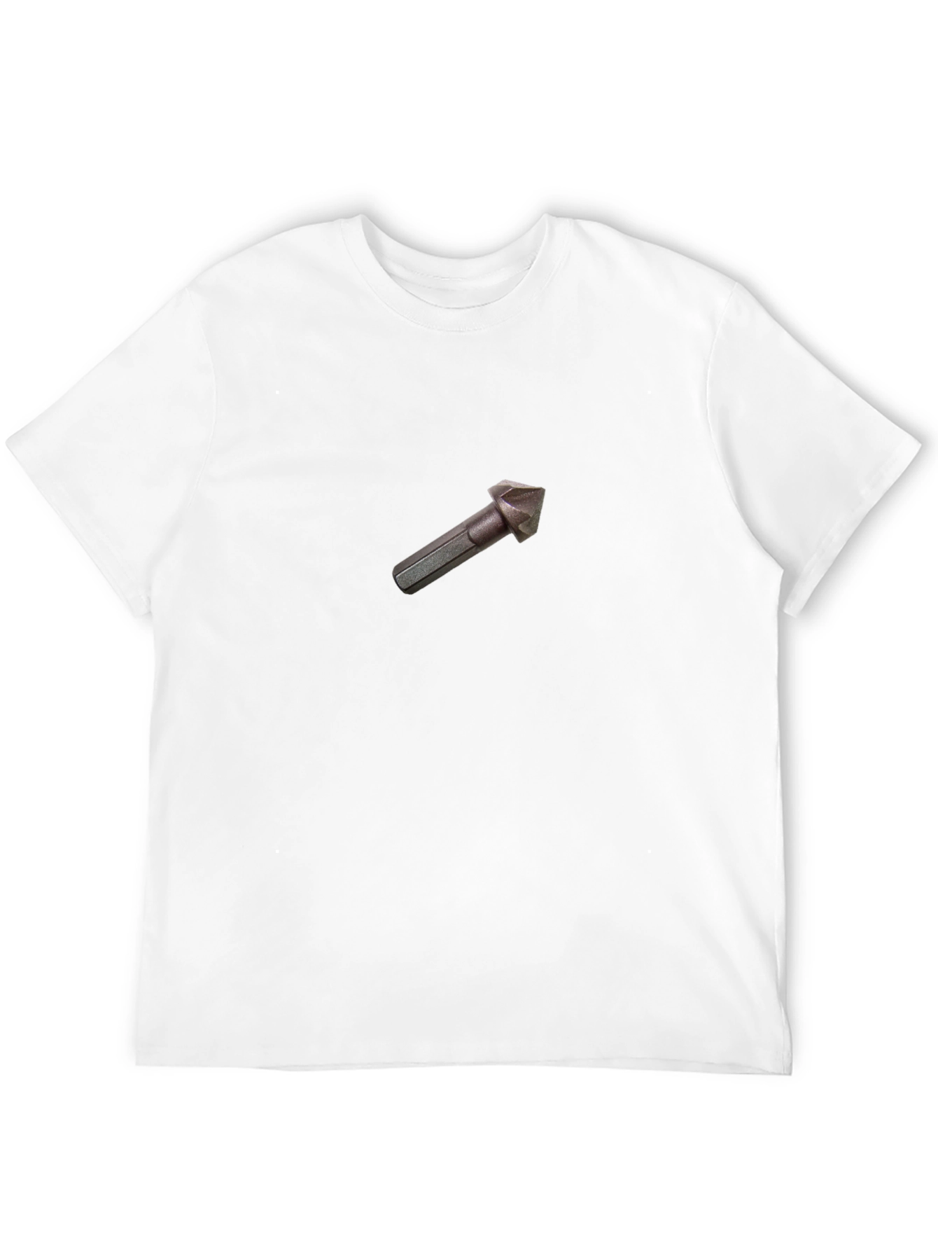 Black Black Tee Shirt - Drill Bit Design view 12