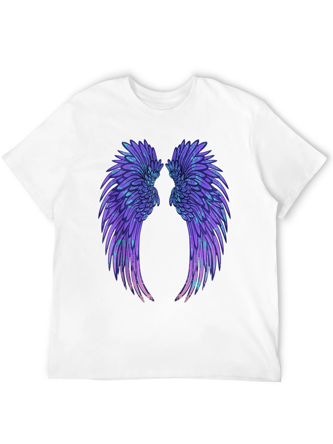 Black Angel Wings Graphic Black T-Shirt view 12