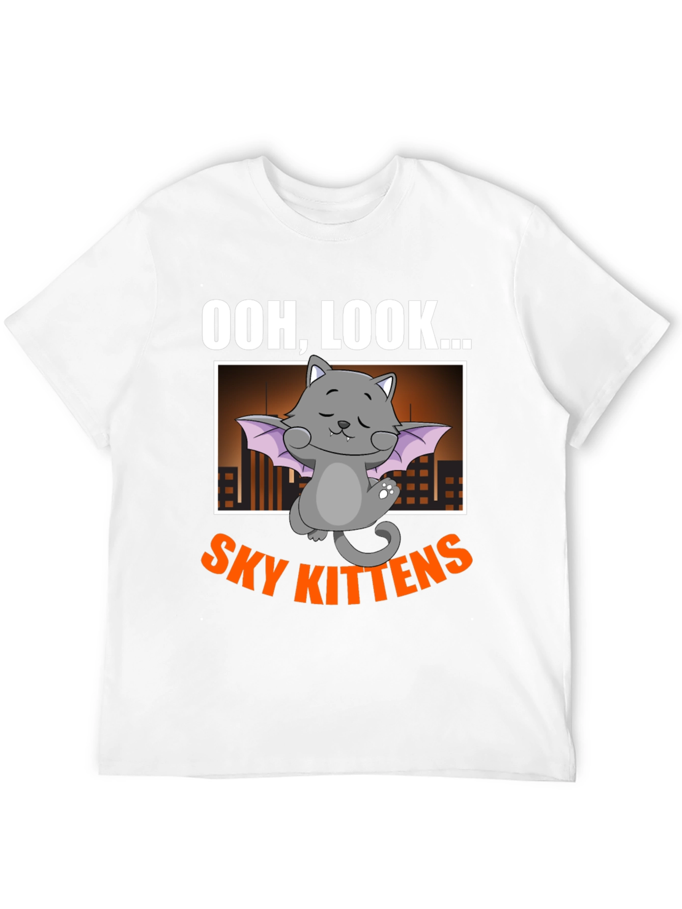Black Ooh, Look... Sky Kittens Black Graphic Tee view 12