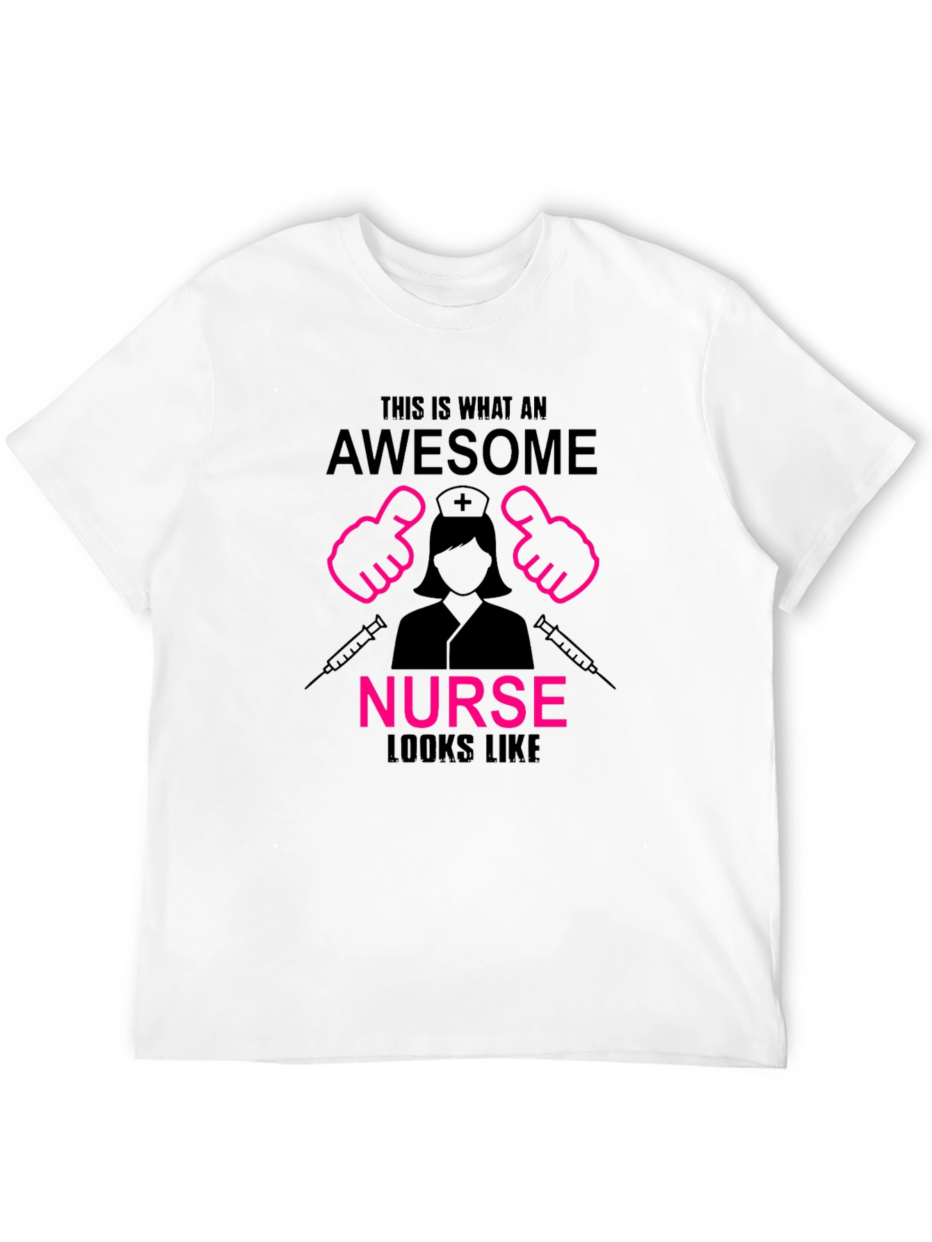 Black Awesome Nurse T-Shirt - Perfect Gift for Nurses view 12