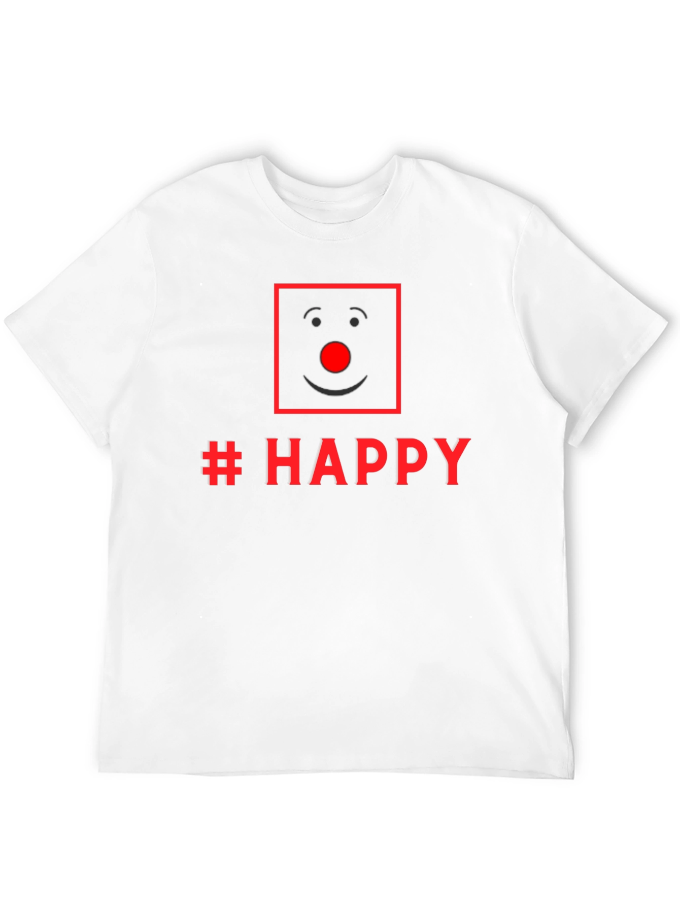 Black Happy Clown Face Graphic Tee - Unisex Black T-Shirt view 12