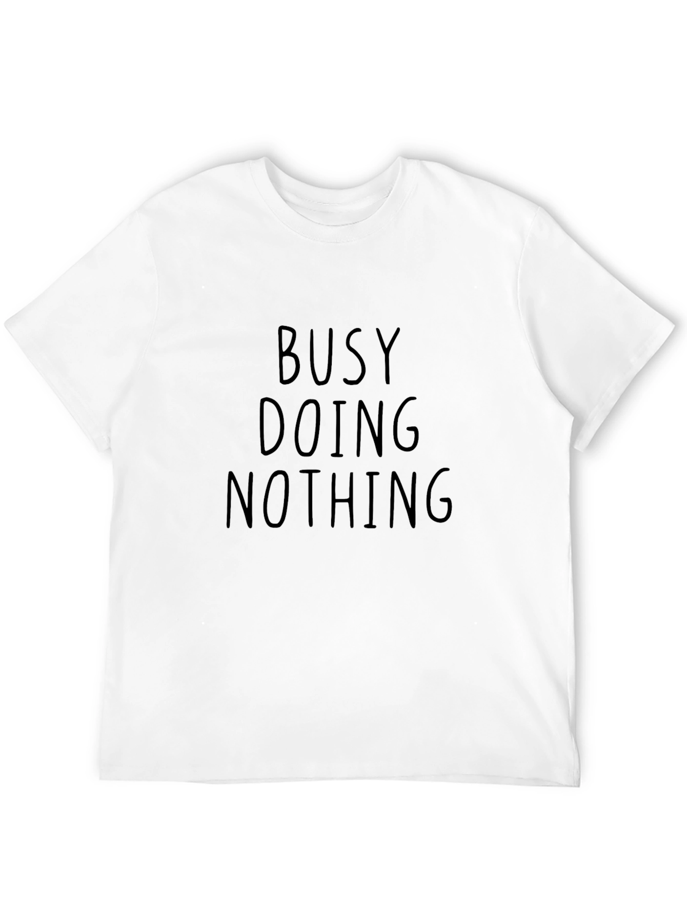 Black Busy Doing Nothing Men's Graphic T-Shirt view 12