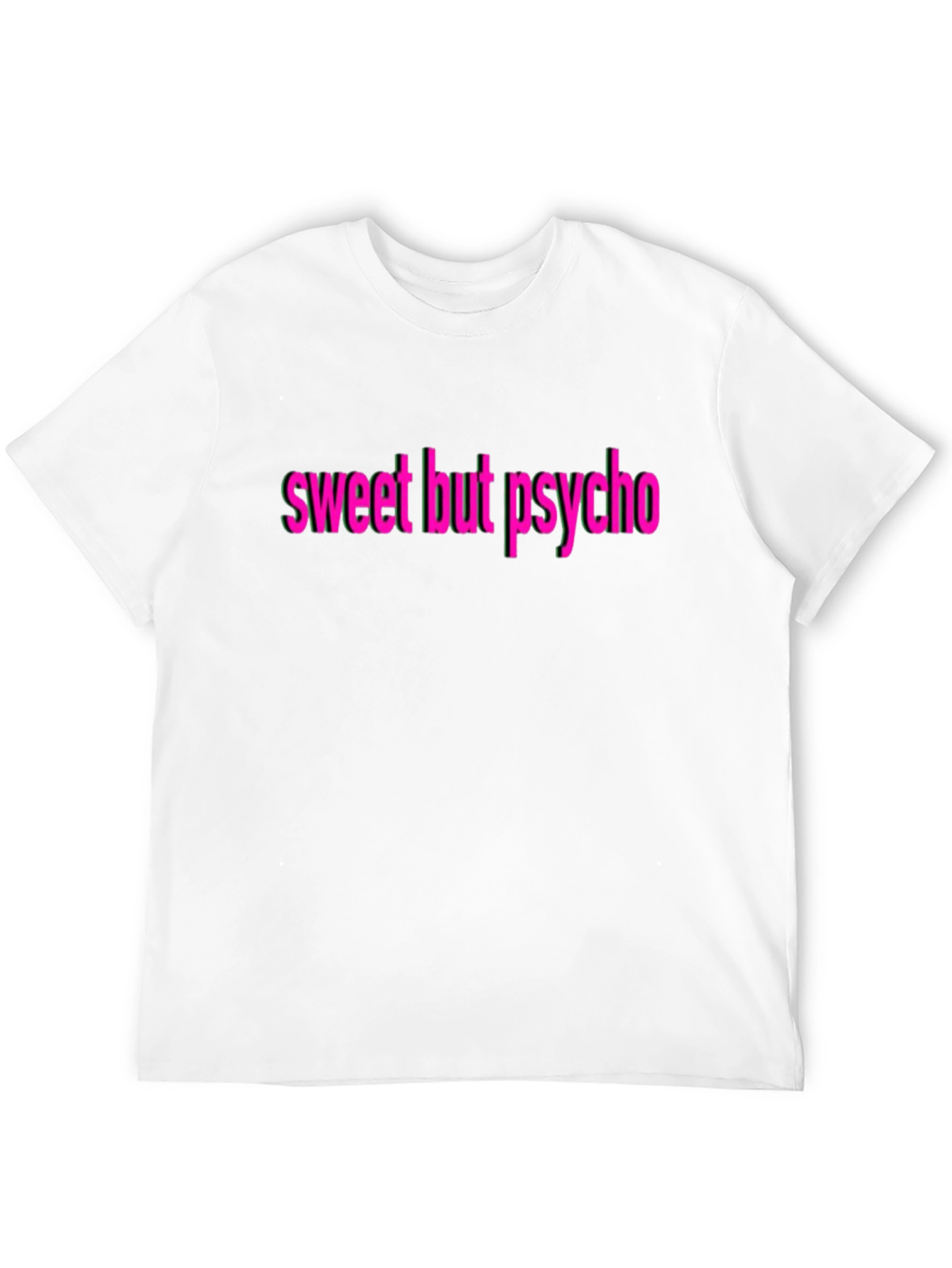 Black Sweet But Psycho T-Shirt - Black Cotton Blend view 12