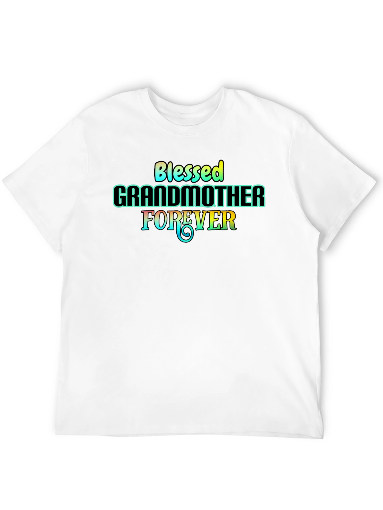 Black Blessed Grandmother Forever Black T-Shirt view 12
