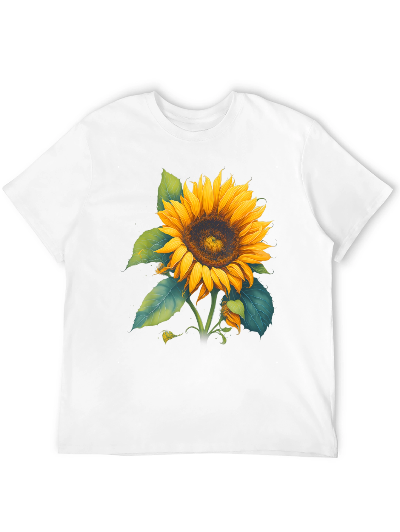 Black Sunflower Graphic Black T-Shirt view 12