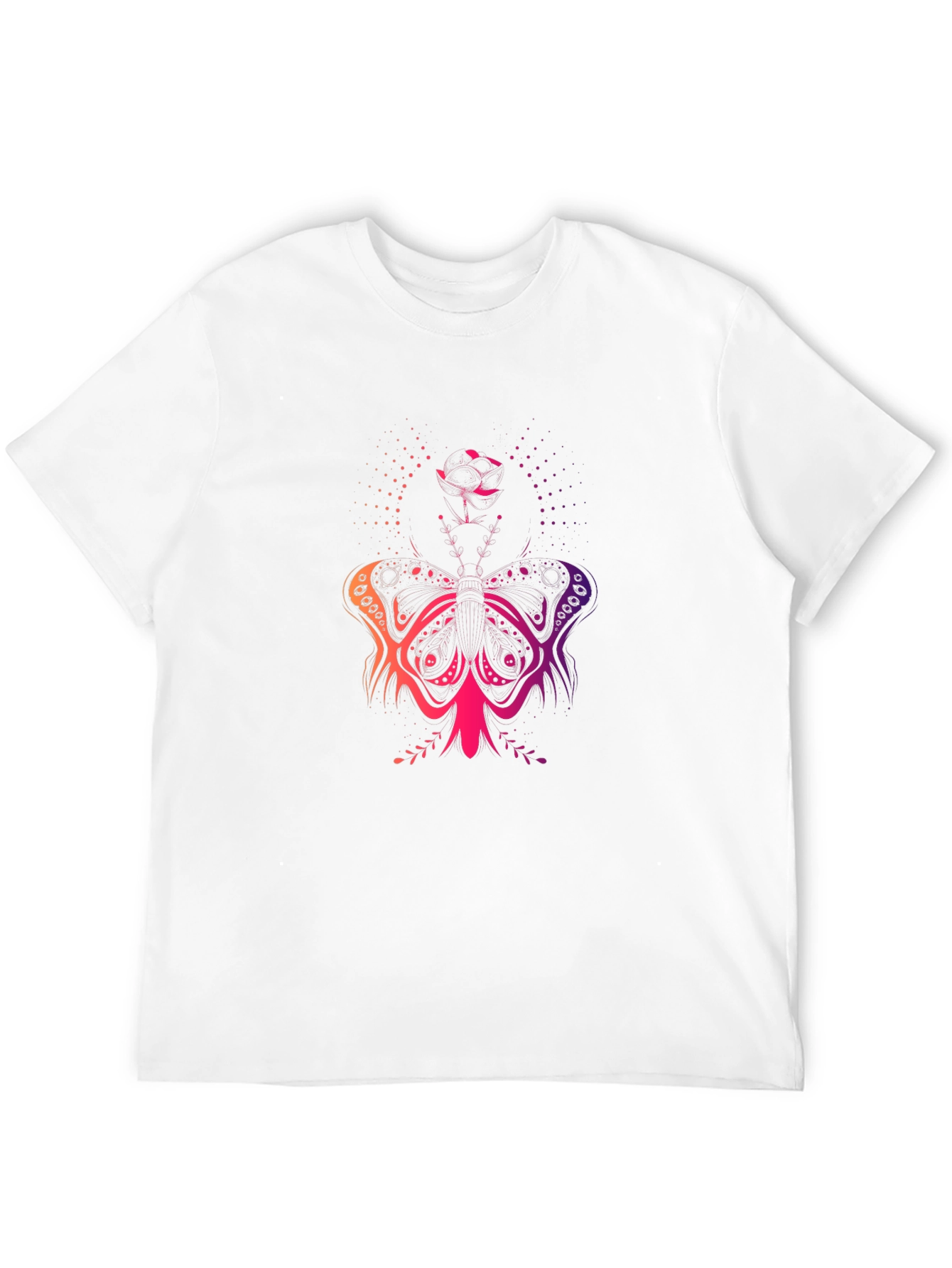 Black Butterfly Gradient T-Shirt - Black view 12