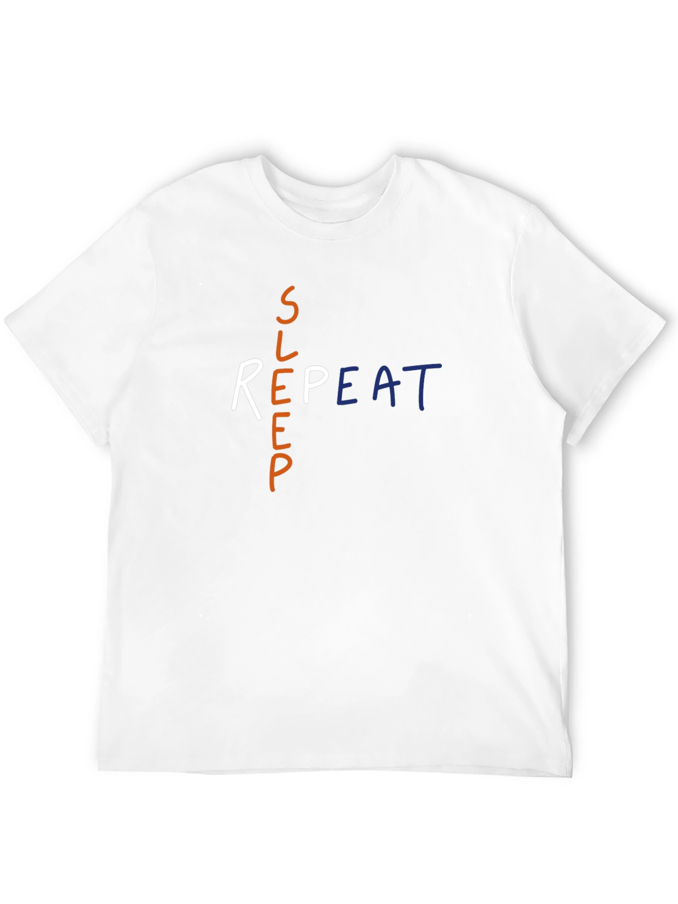 Black Sleep Repeat Graphic Tee - Soft Cotton Comfort view 12